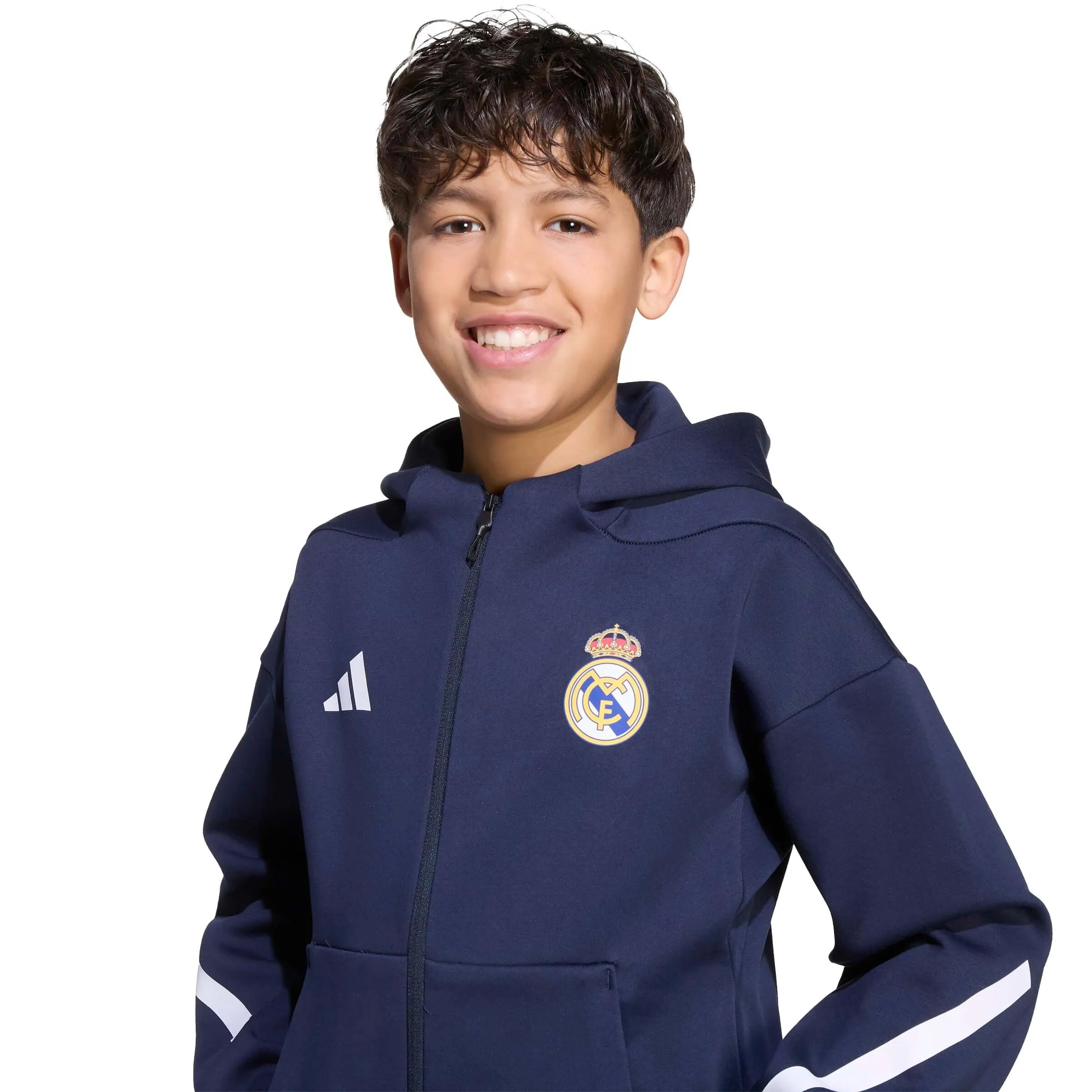 adidas 2025-26 Real Madrid Youth Anthem Jacket (Detail 1)