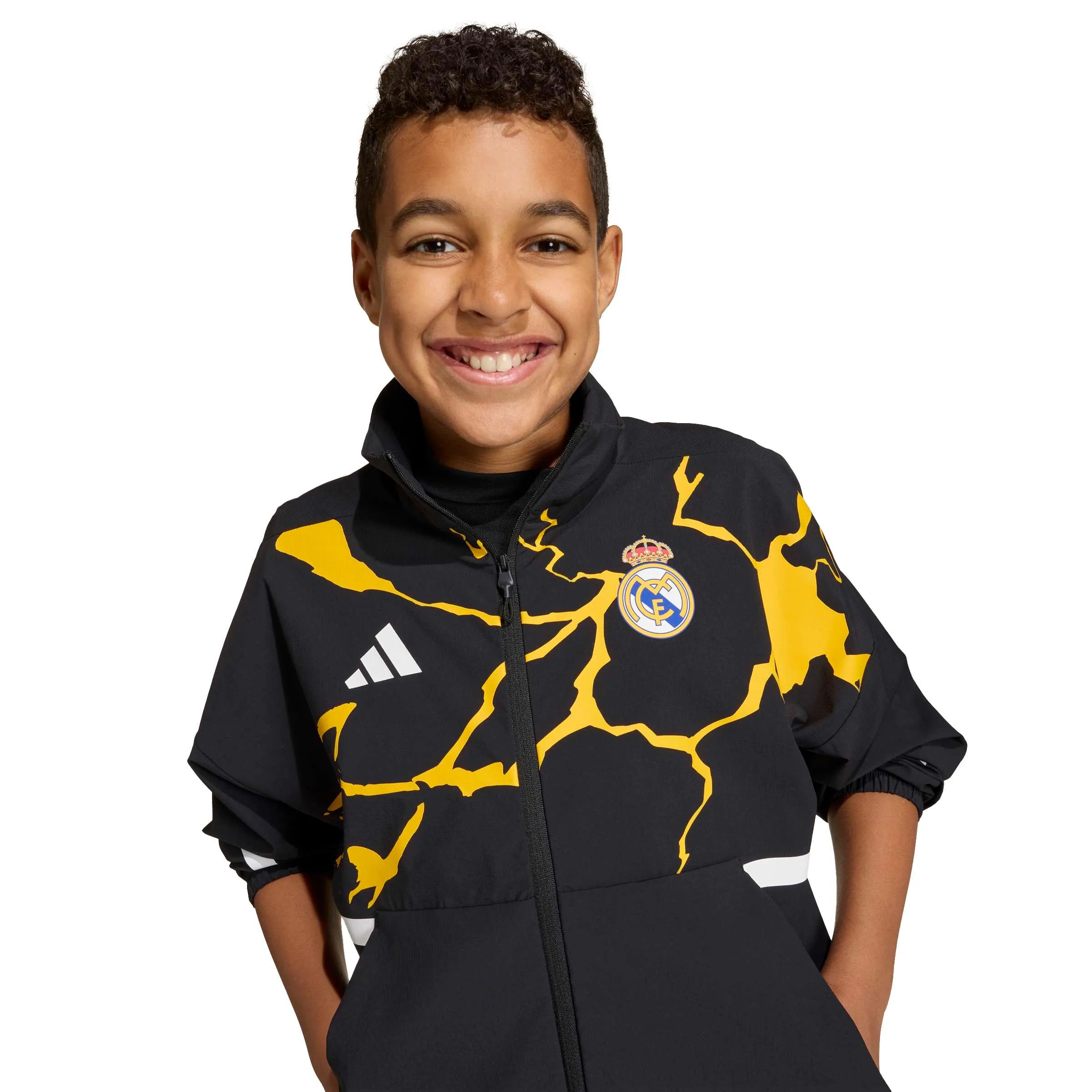 adidas 2025-26 Real Madrid Youth Avengers Anthem Jacket (Detail 1)