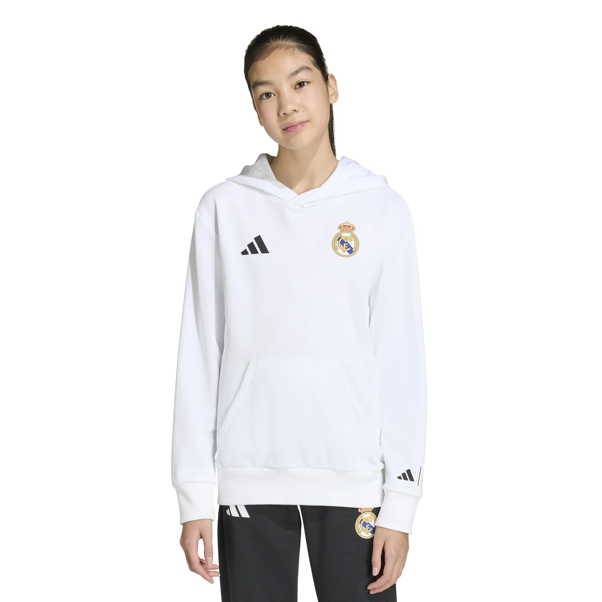 adidas 2025-26 Real Madrid Youth Avengers Hoodie (Model - Front)
