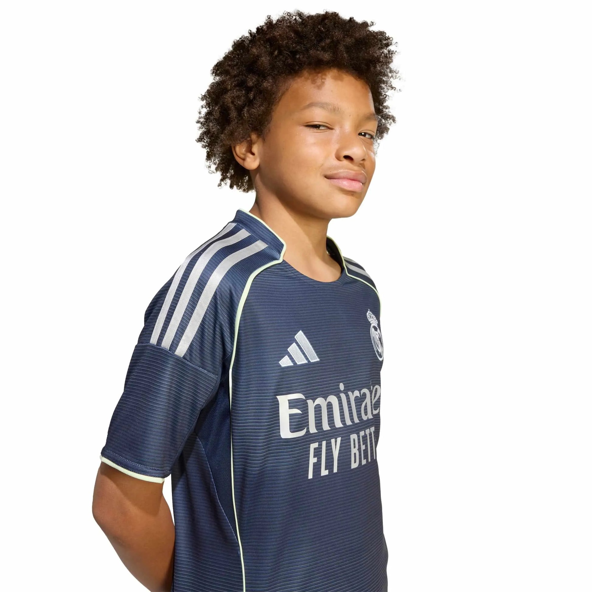 adidas 2025-26 Real Madrid Youth Stadium Away Soccer Jersey (Detail 2)