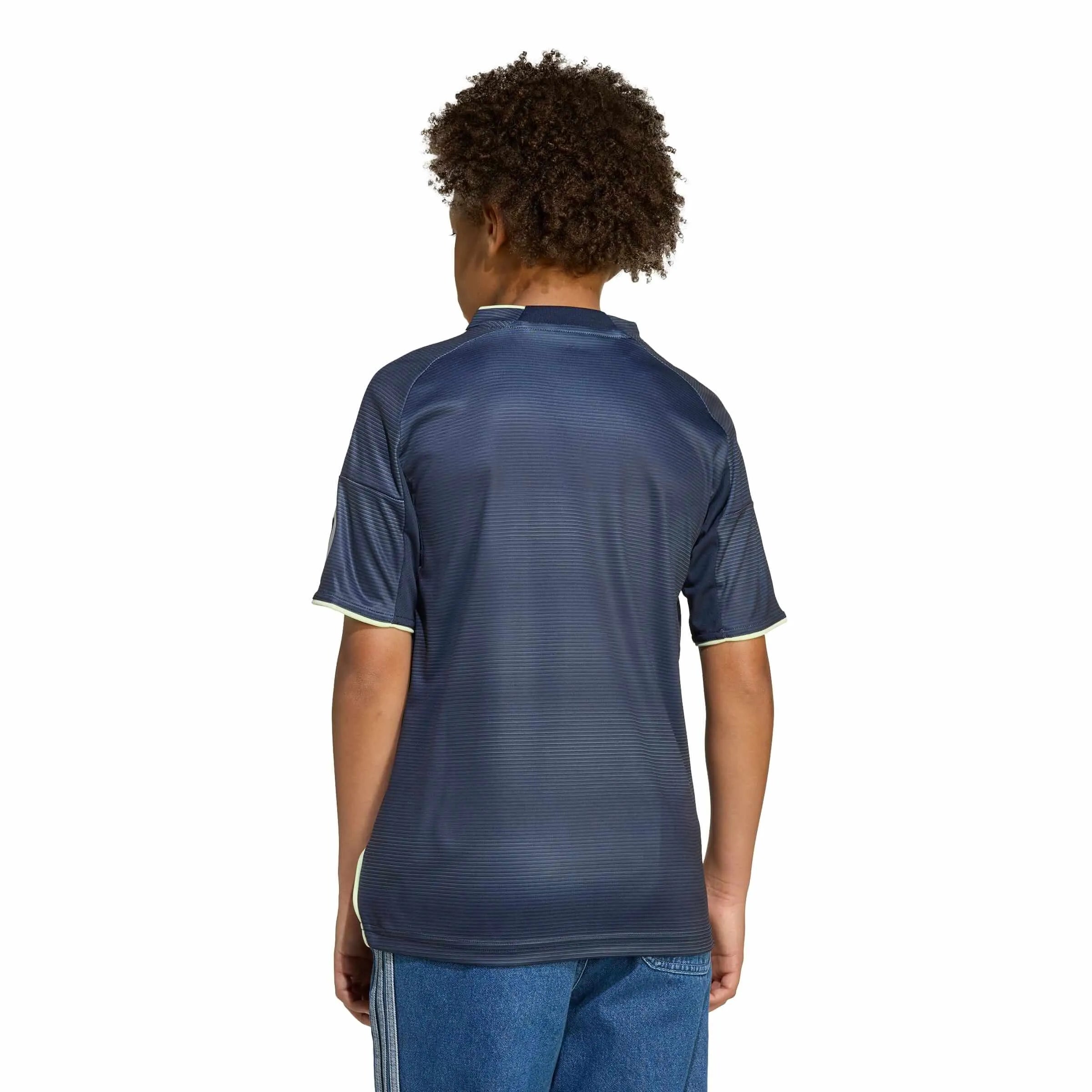 adidas 2025-26 Real Madrid Youth Stadium Away Soccer Jersey (Model - Back)