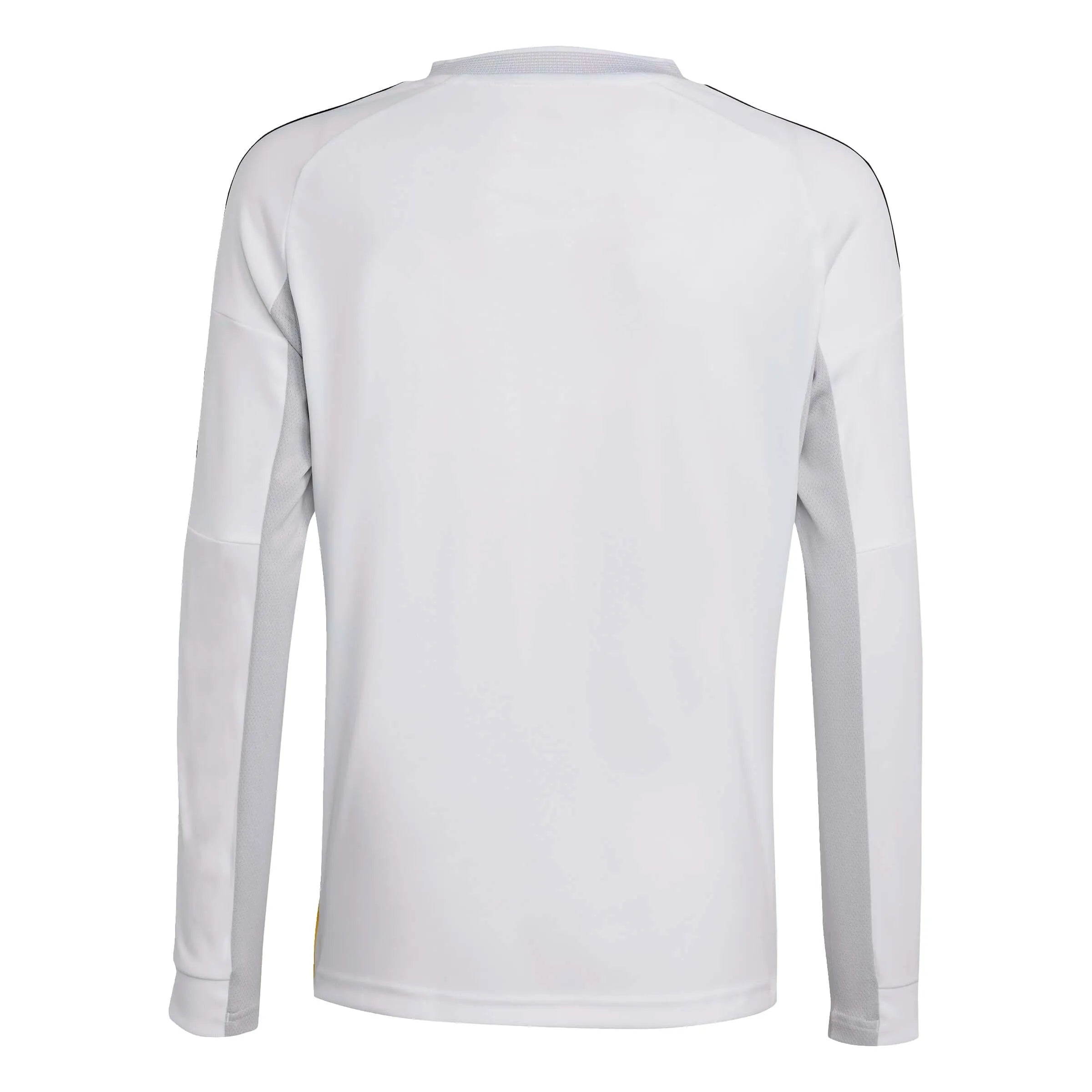 adidas 2025-26 Real Madrid Youth Stadium Home Long-Sleeve Soccer Jersey (Back)