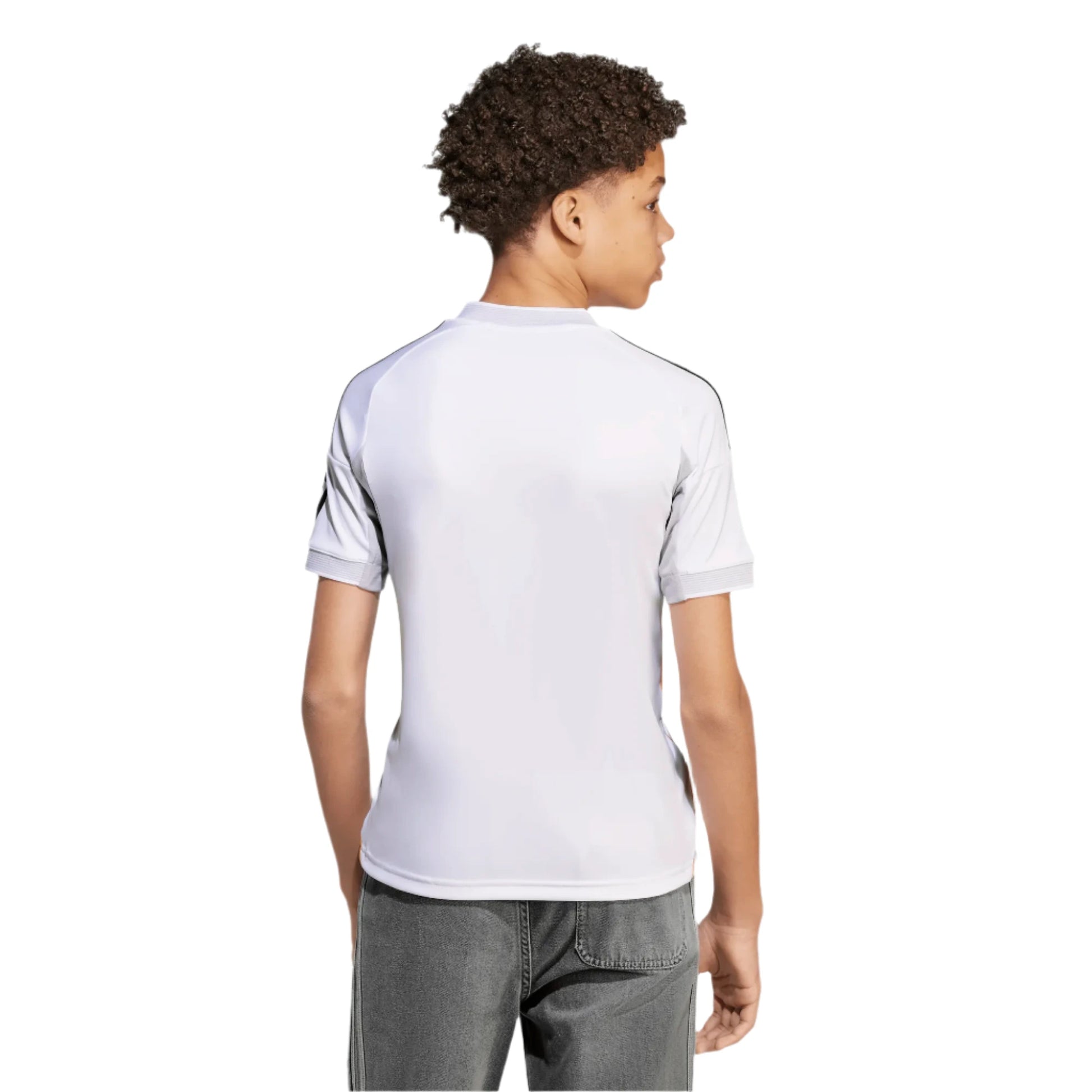 adidas 2025-26 Real Madrid Youth Stadium Home Soccer Jersey (Model - Back)