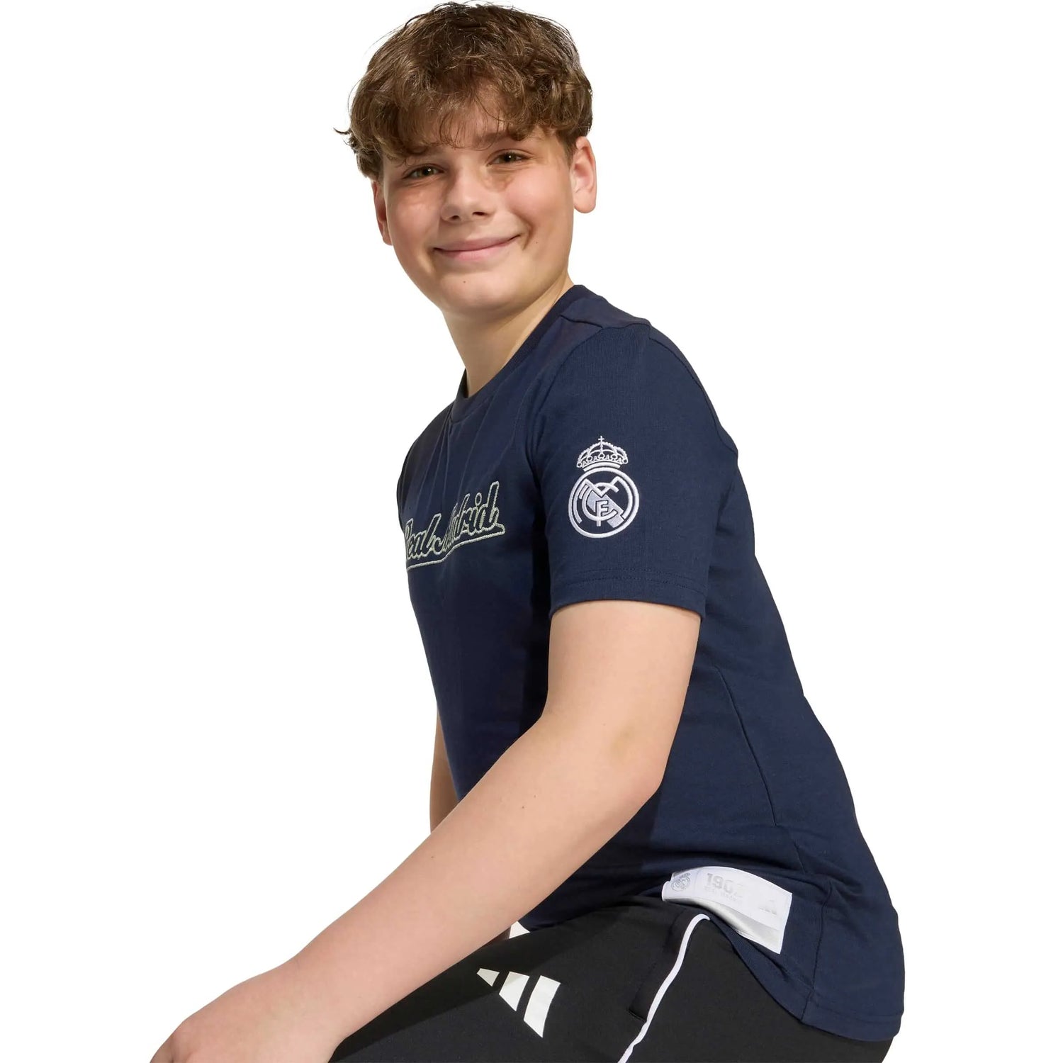 adidas 2025-26 Real Madrid Youth US Tee (Model - Side)