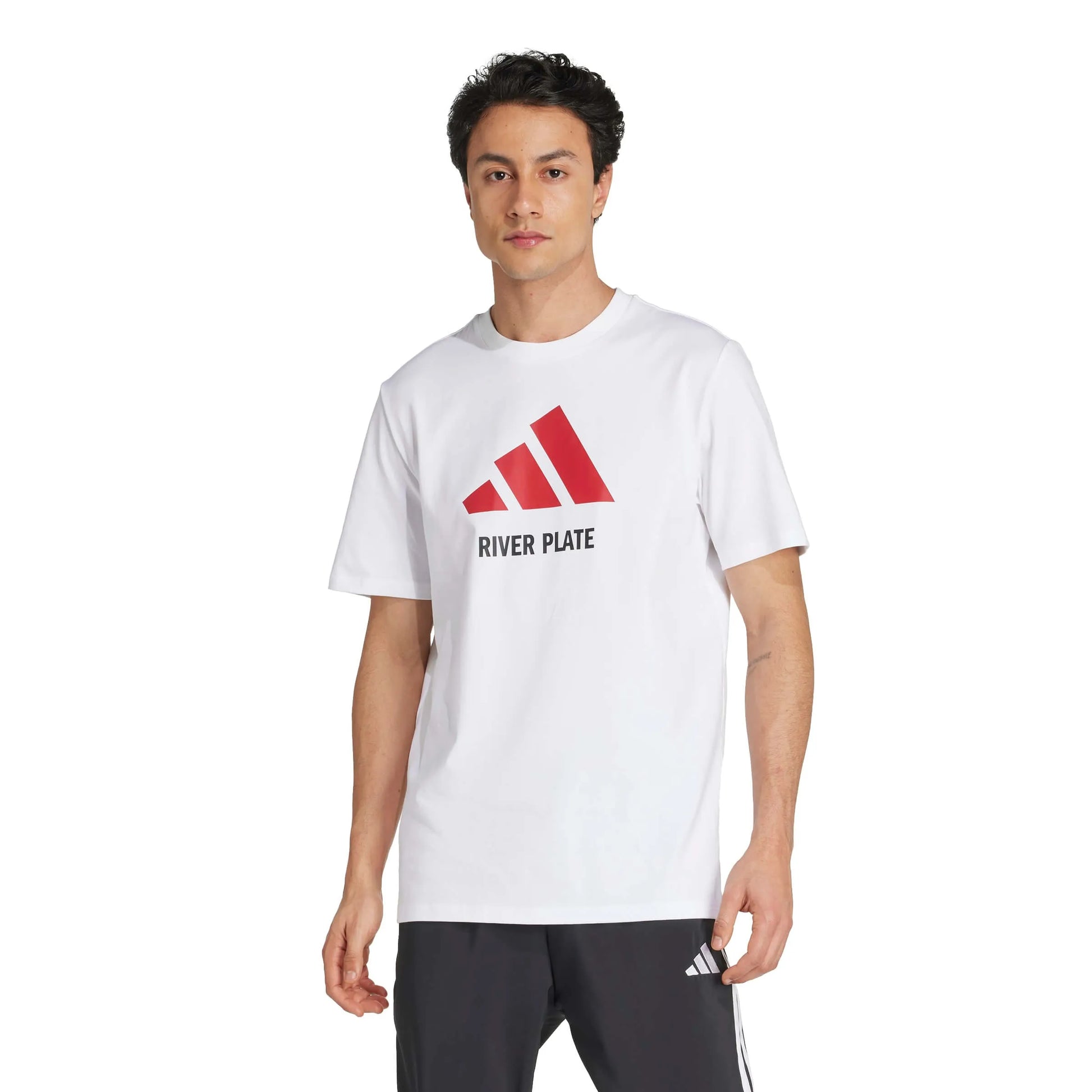 adidas 2025-26 River Plate Men's Seasonal Graphic Tee (Model - Front)