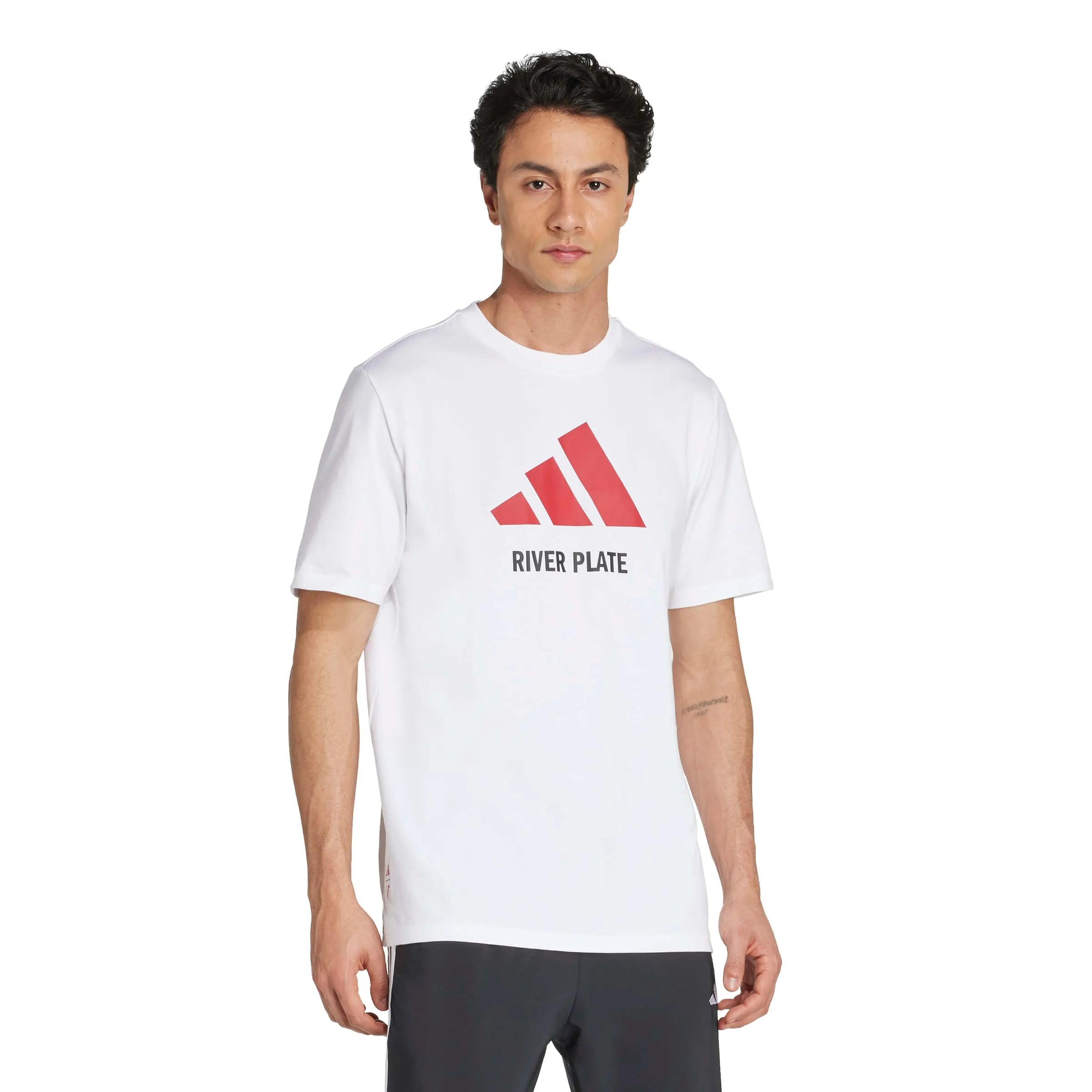 adidas 2025-26 River Plate Men's Seasonal Graphic Tee (Model - Side)