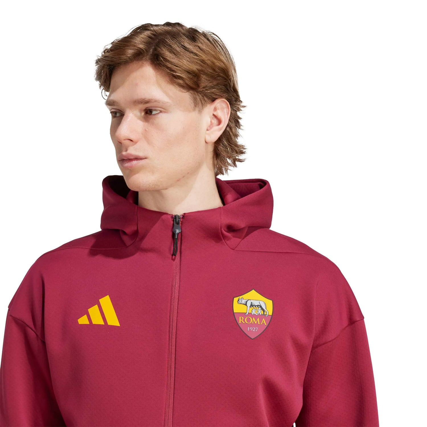 adidas 2025-26 Roma Men's Anthem Jacket (Detail 1)