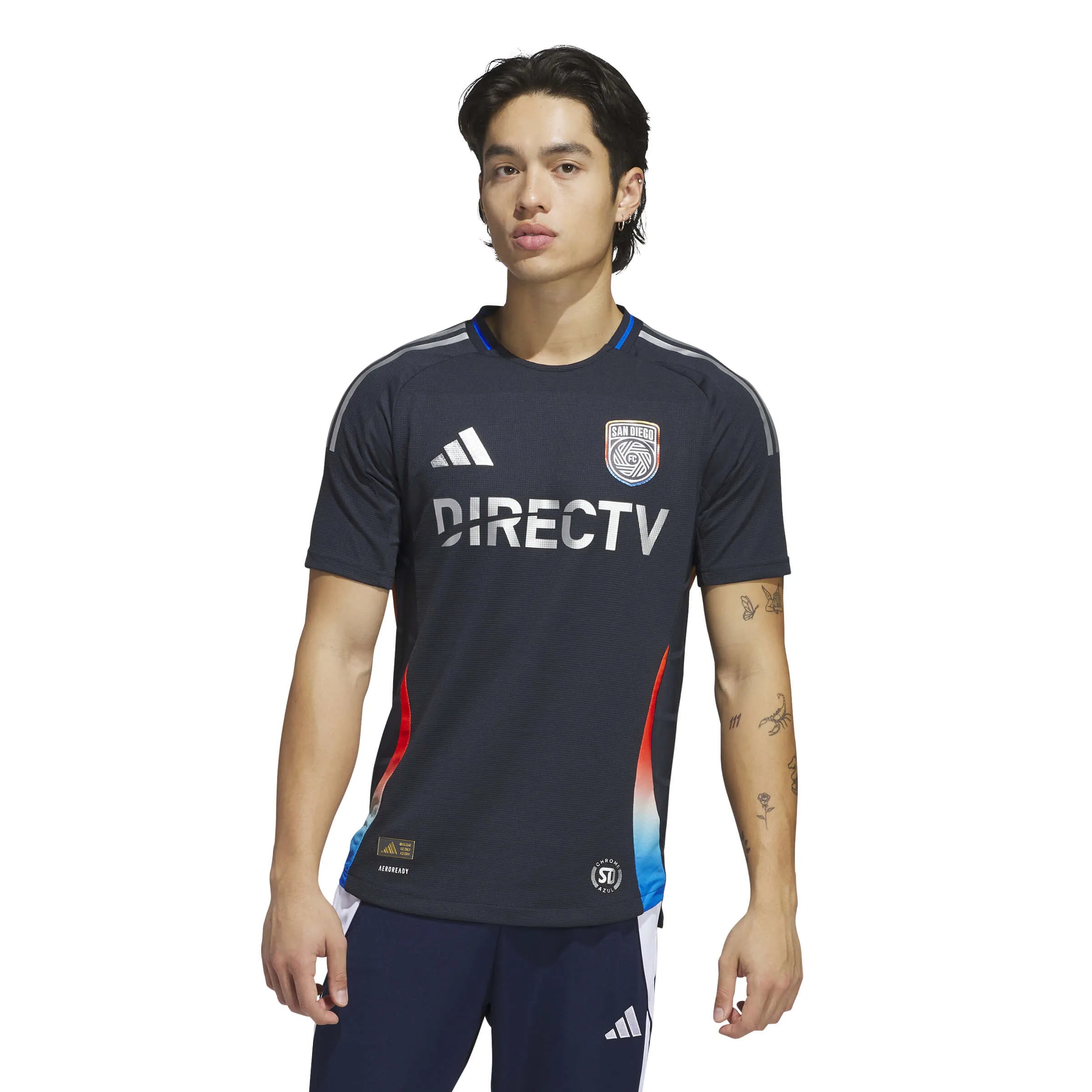 adidas 2025-26 San Diego FC Men's Authentic Home Jersey (Model - Front)