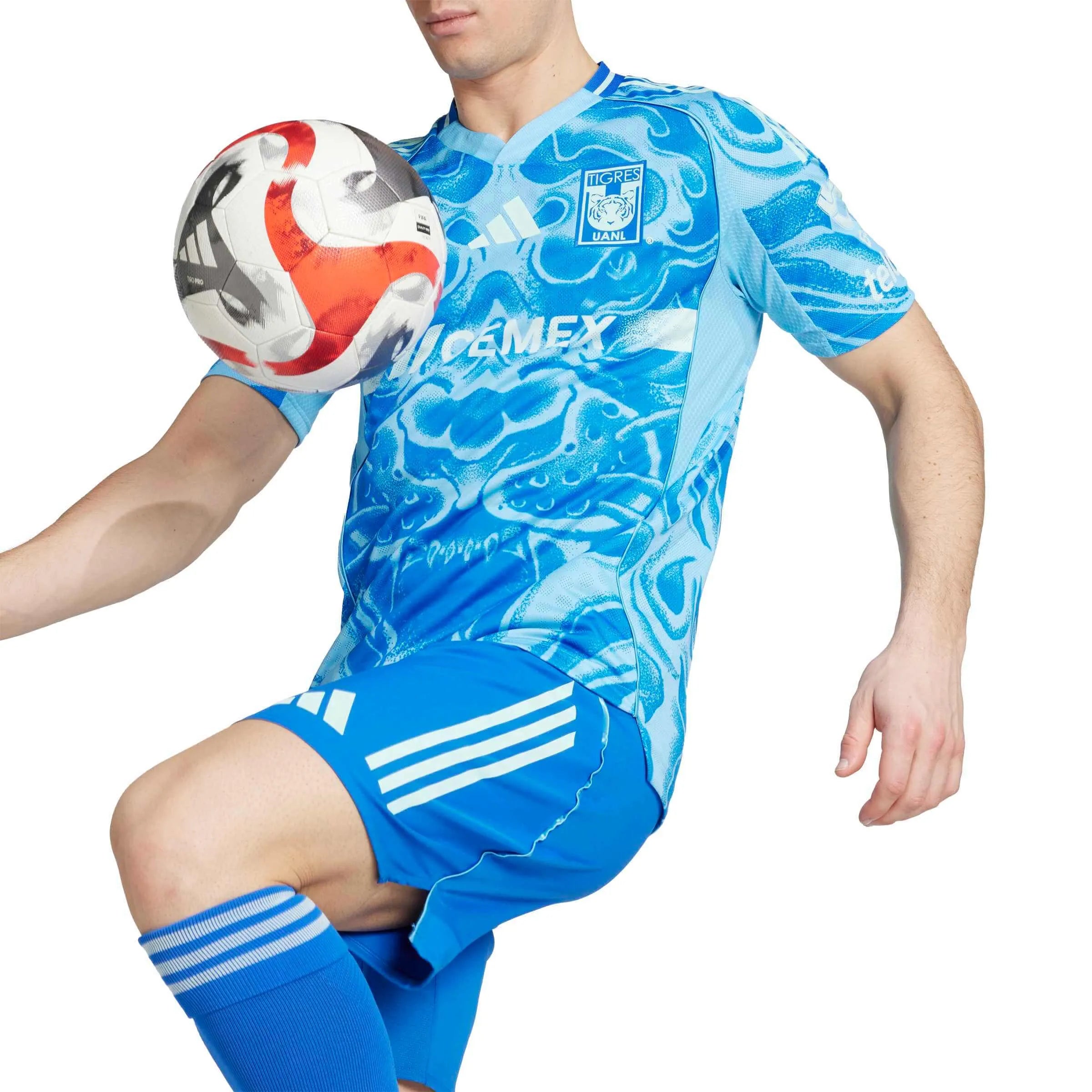 adidas 2025-26 Tigres Men's Authentic Away Soccer Jersey (Detail 1)