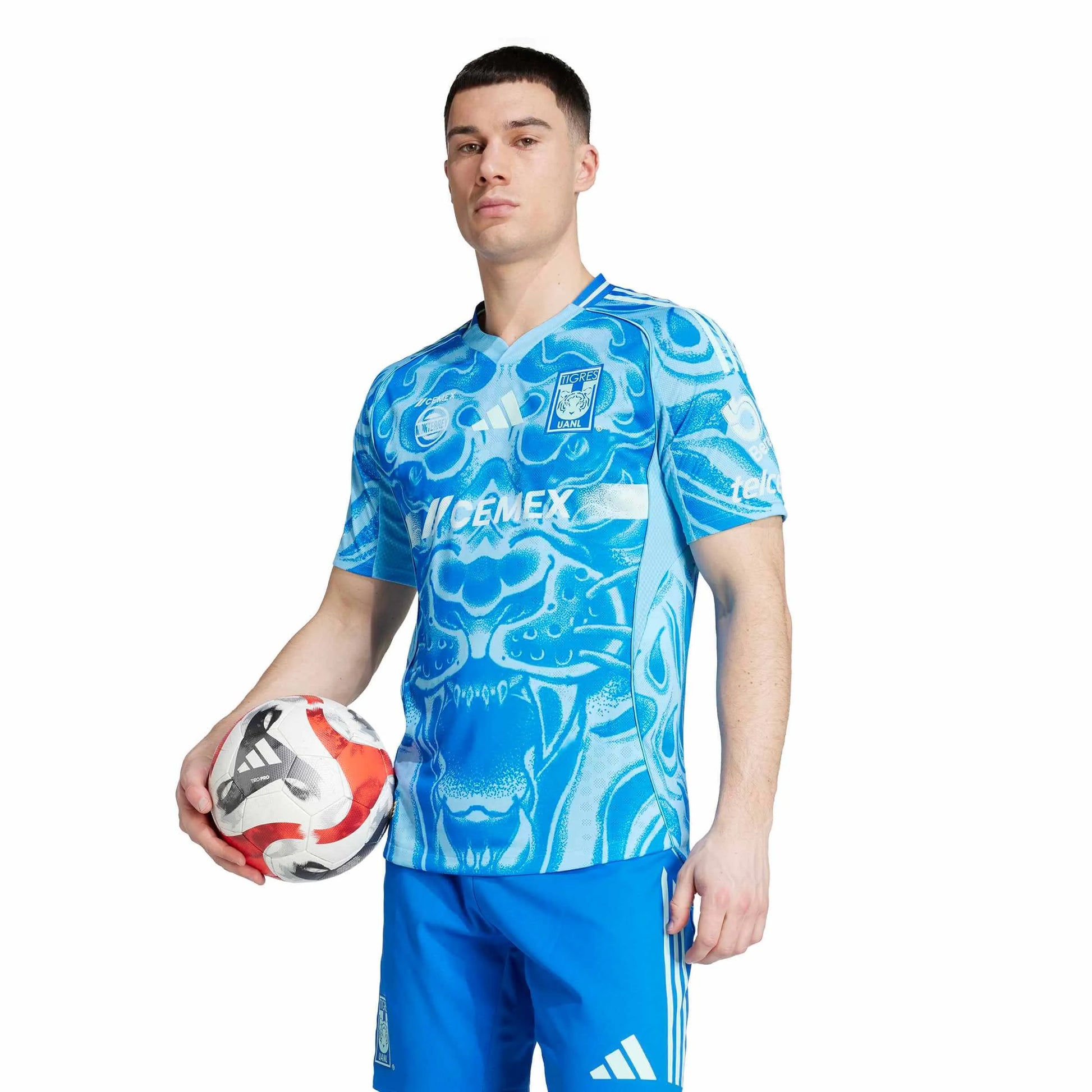 adidas 2025-26 Tigres Men's Authentic Away Soccer Jersey (Model - Front)