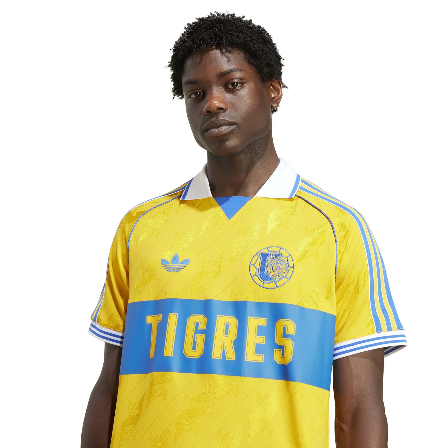 adidas 2025-26 Tigres Men's Stadium Anniversary Soccer Jersey (Detail 1)