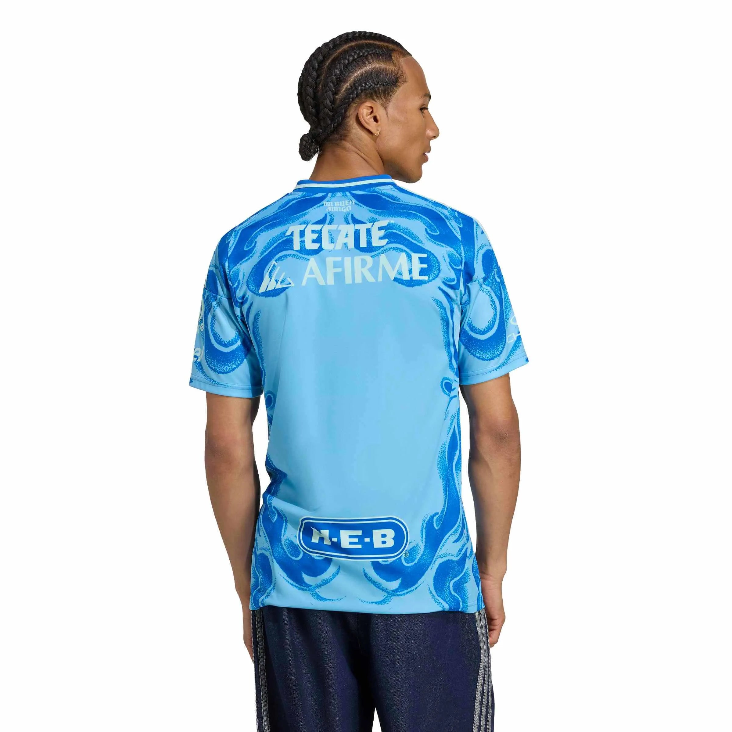 adidas 2025-26 Tigres Men's Stadium Away Soccer Jersey (Model - Back)