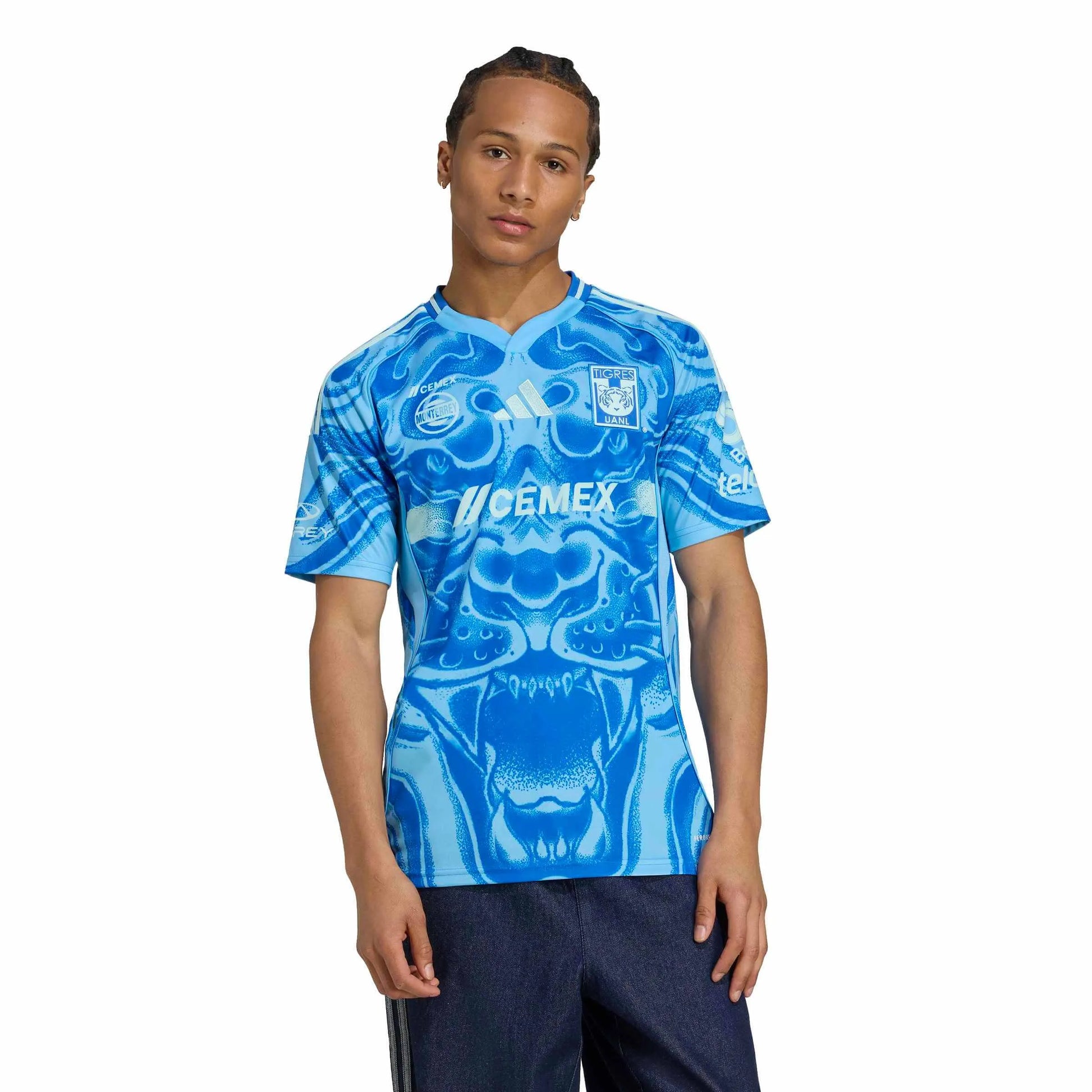 adidas 2025-26 Tigres Men's Stadium Away Soccer Jersey (Model - Front)