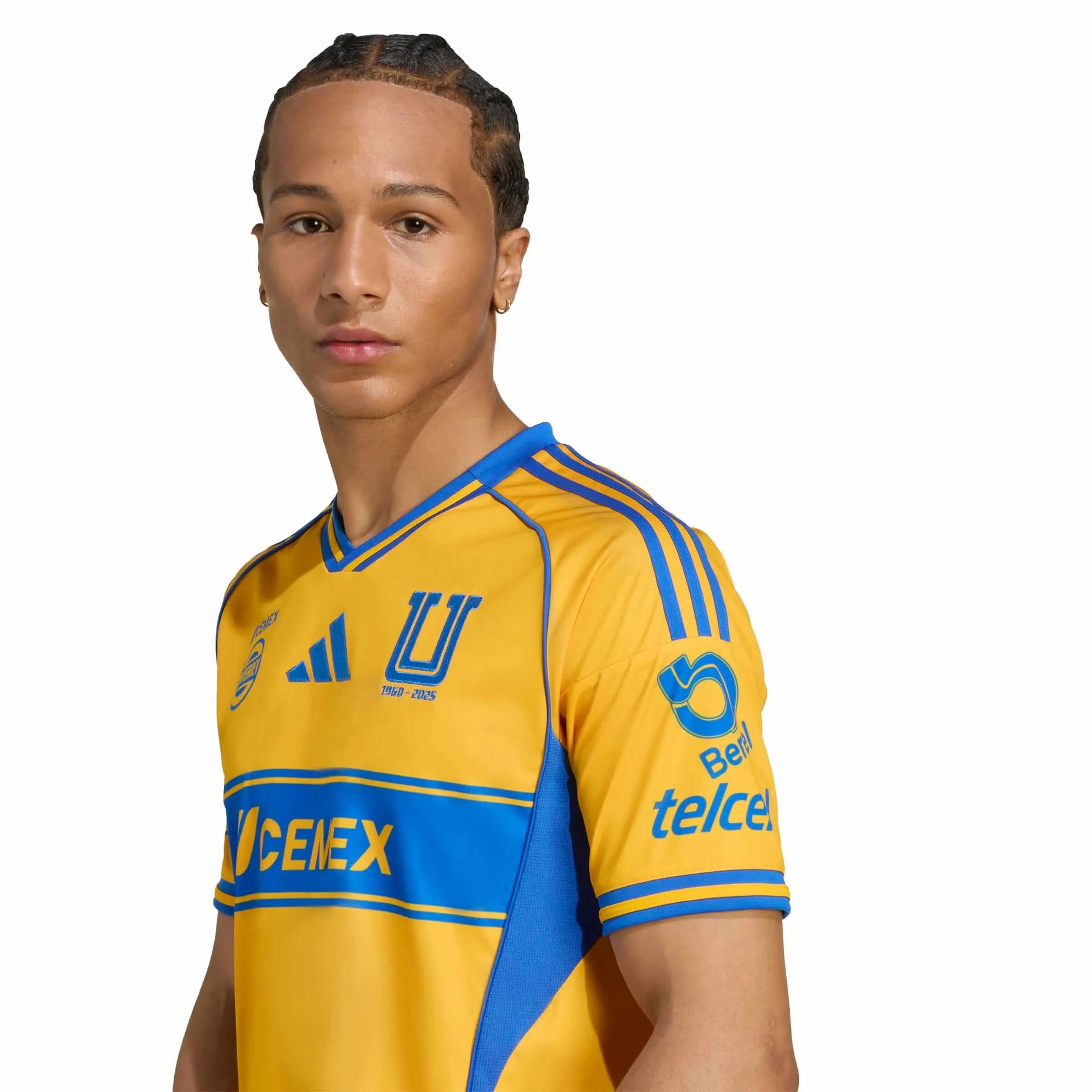 adidas 2025-26 Tigres Men's Stadium Home Soccer Jersey (Detail 1)