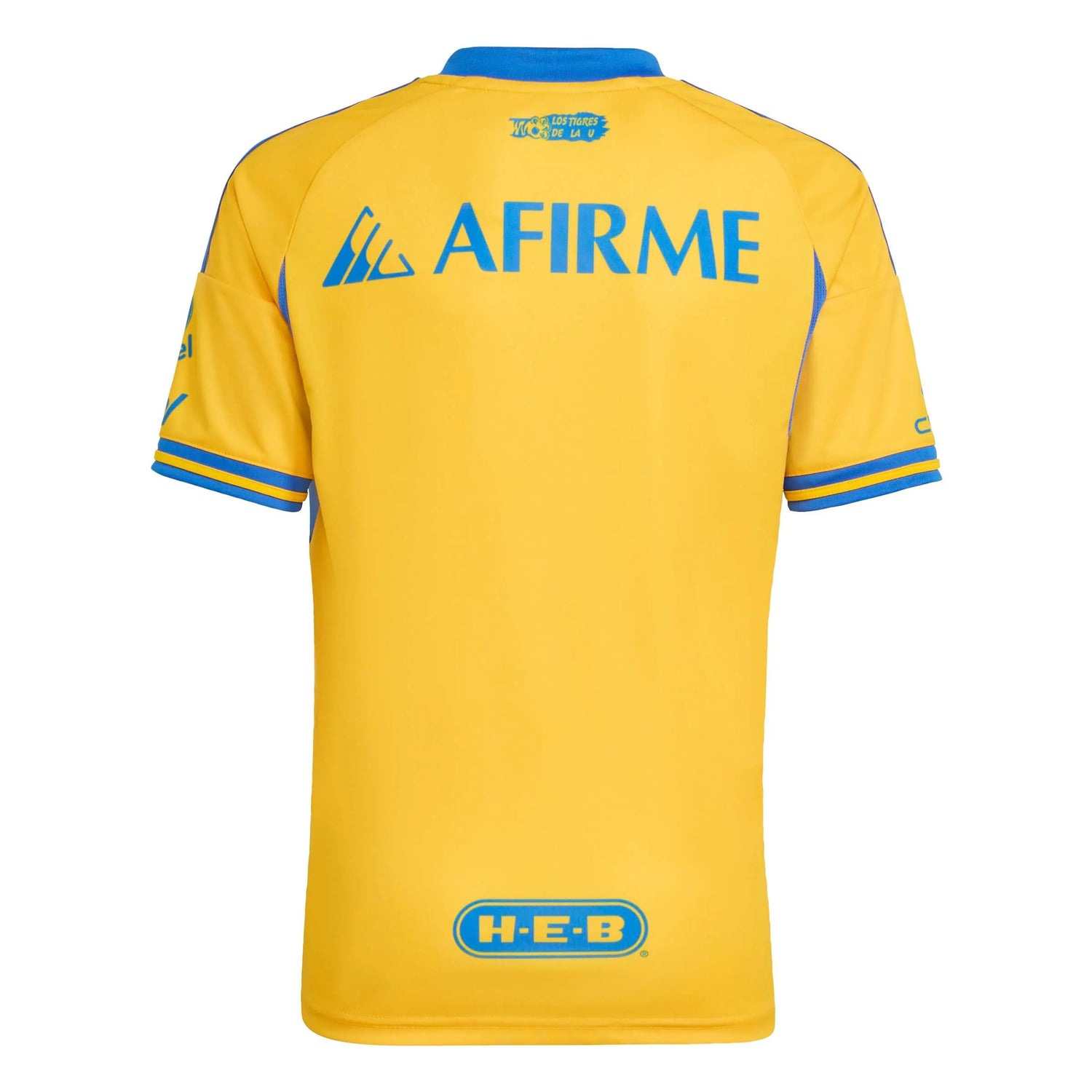 adidas 2025-26 Tigres Youth Stadium Home Soccer Jersey (Back)