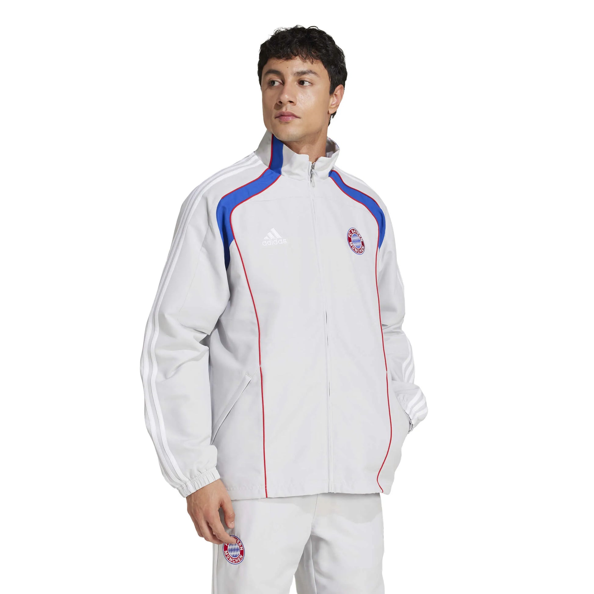 adidas 2025 Bayern Munich Men's UBP Track Top (Model - Side)