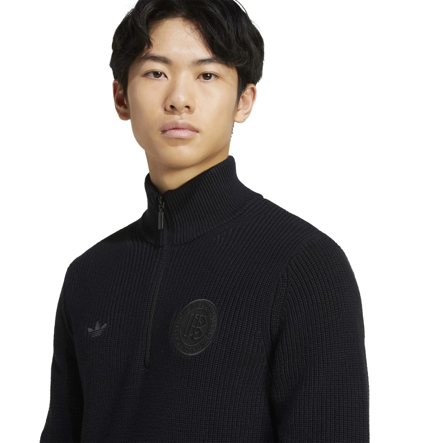 adidas 2025 Germany Men's Half Zip Sweater (Detail 1)