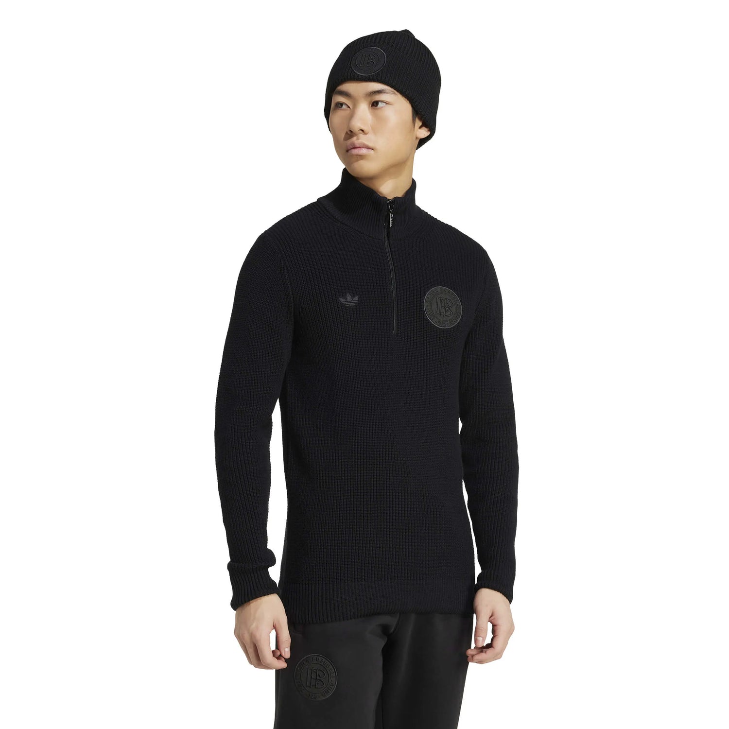 adidas 2025 Germany Men's Half Zip Sweater (Model - Side)