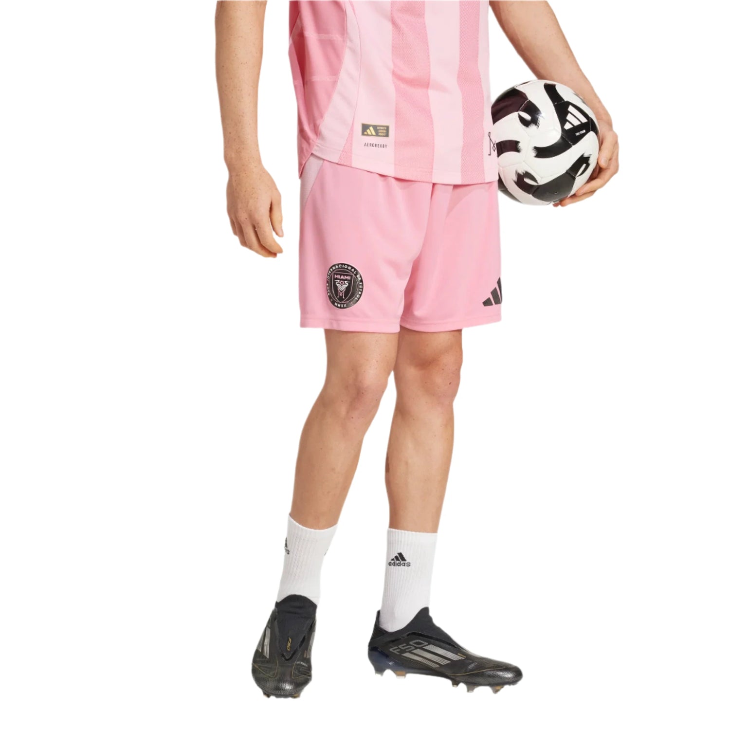 adidas 2025 Inter Miami Men's Home Shorts (Model - Side)