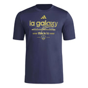 adidas 2025 LA Galaxy Men's Pre-Game Tee (Front)