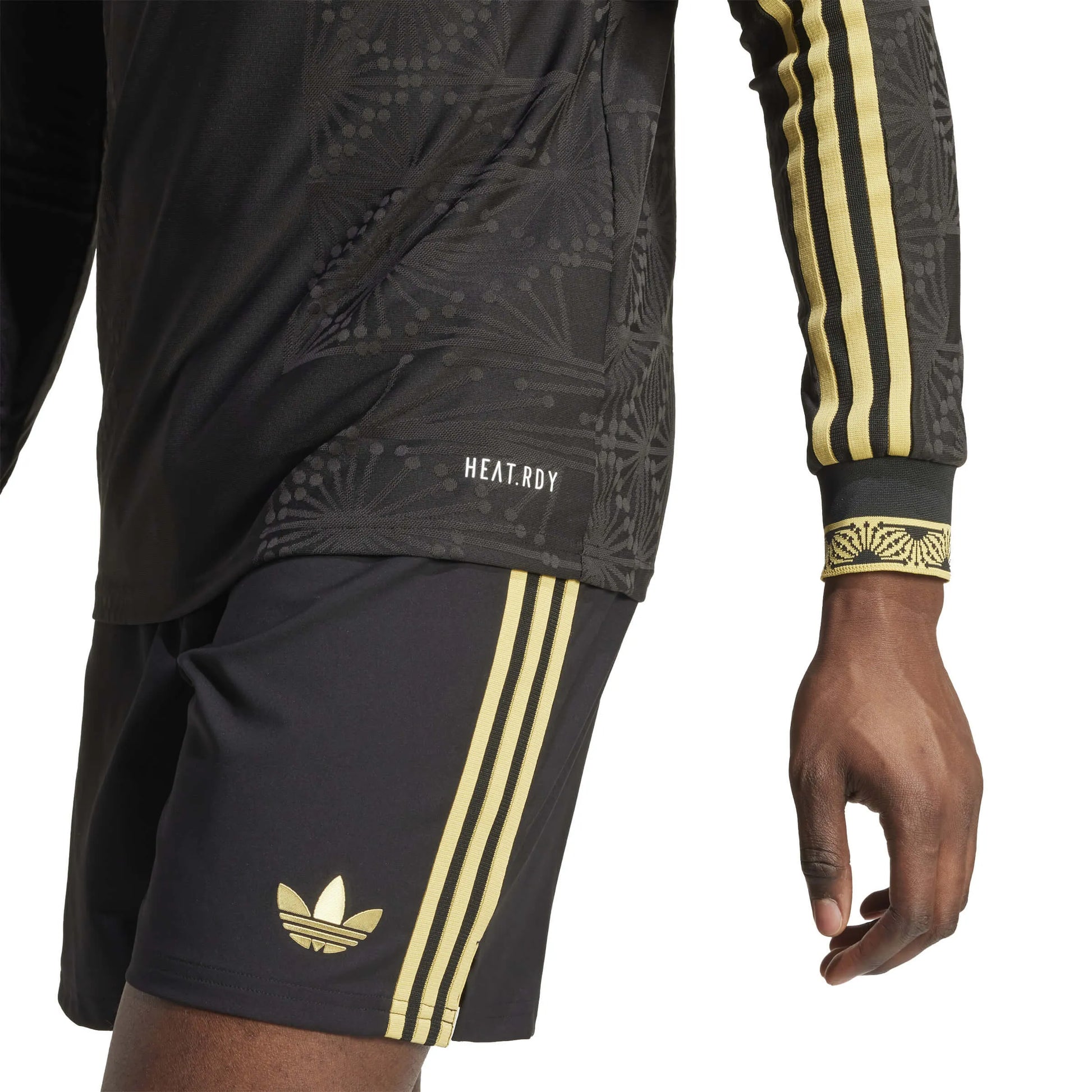 adidas 2025 Mexico Men's De Oro Authentic Long-Sleeve Soccer Jersey (Detail 2)