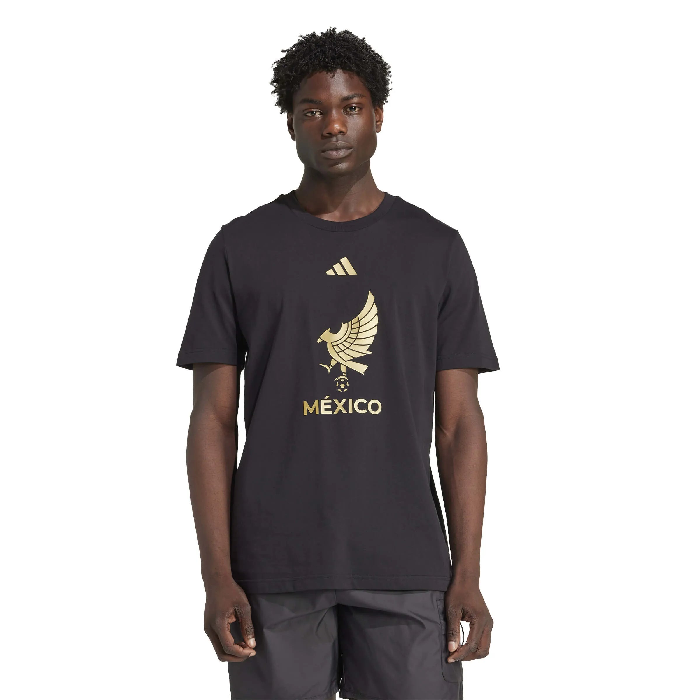 adidas 2025 Mexico Men's De Oro DNA Tee (Model - Front)