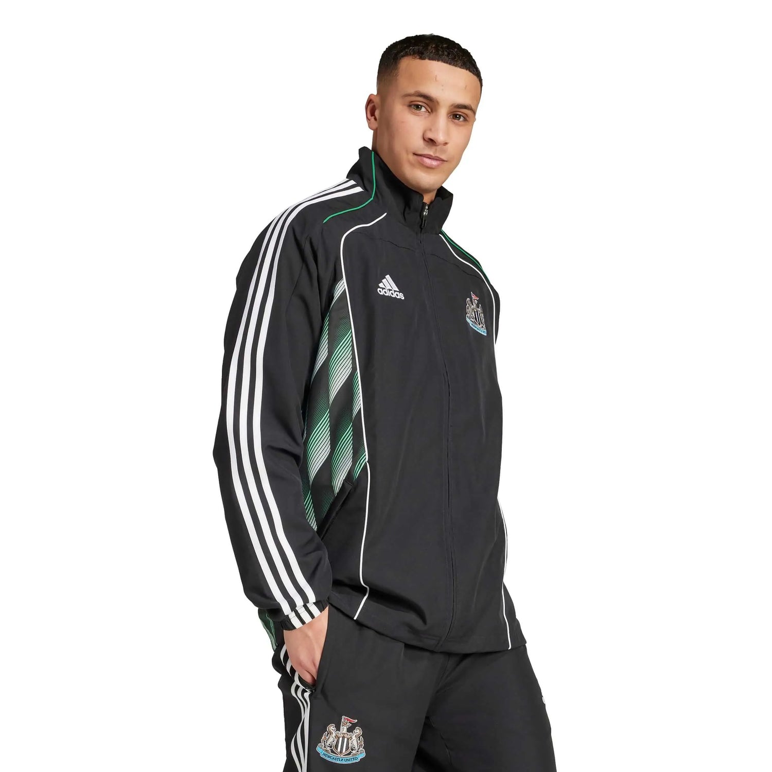 adidas 2025 Newcastle Men's UBP Track Top (Model - Side)