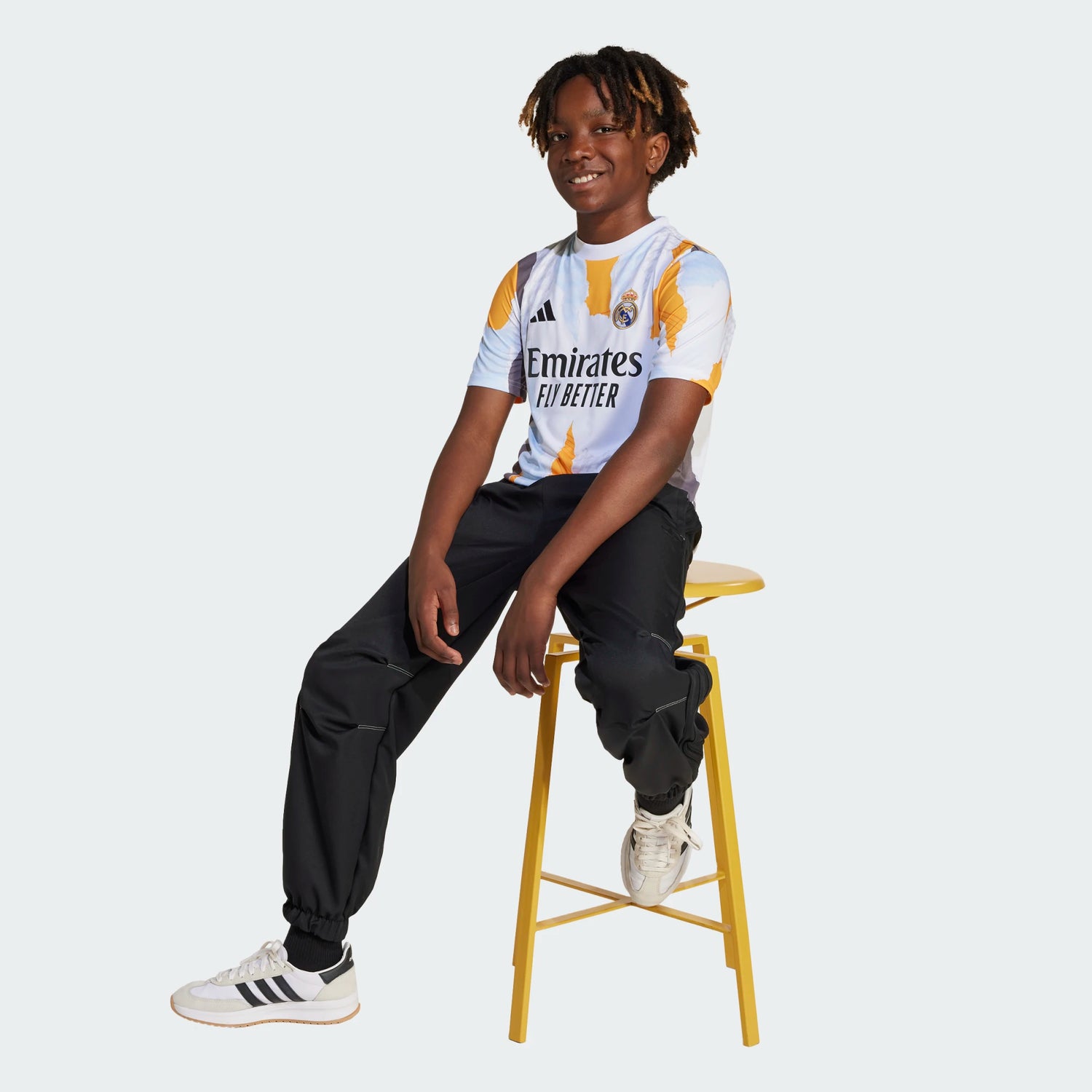 adidas 2025 Real Madrid Youth Pre-Match Jersey (Model - Full)