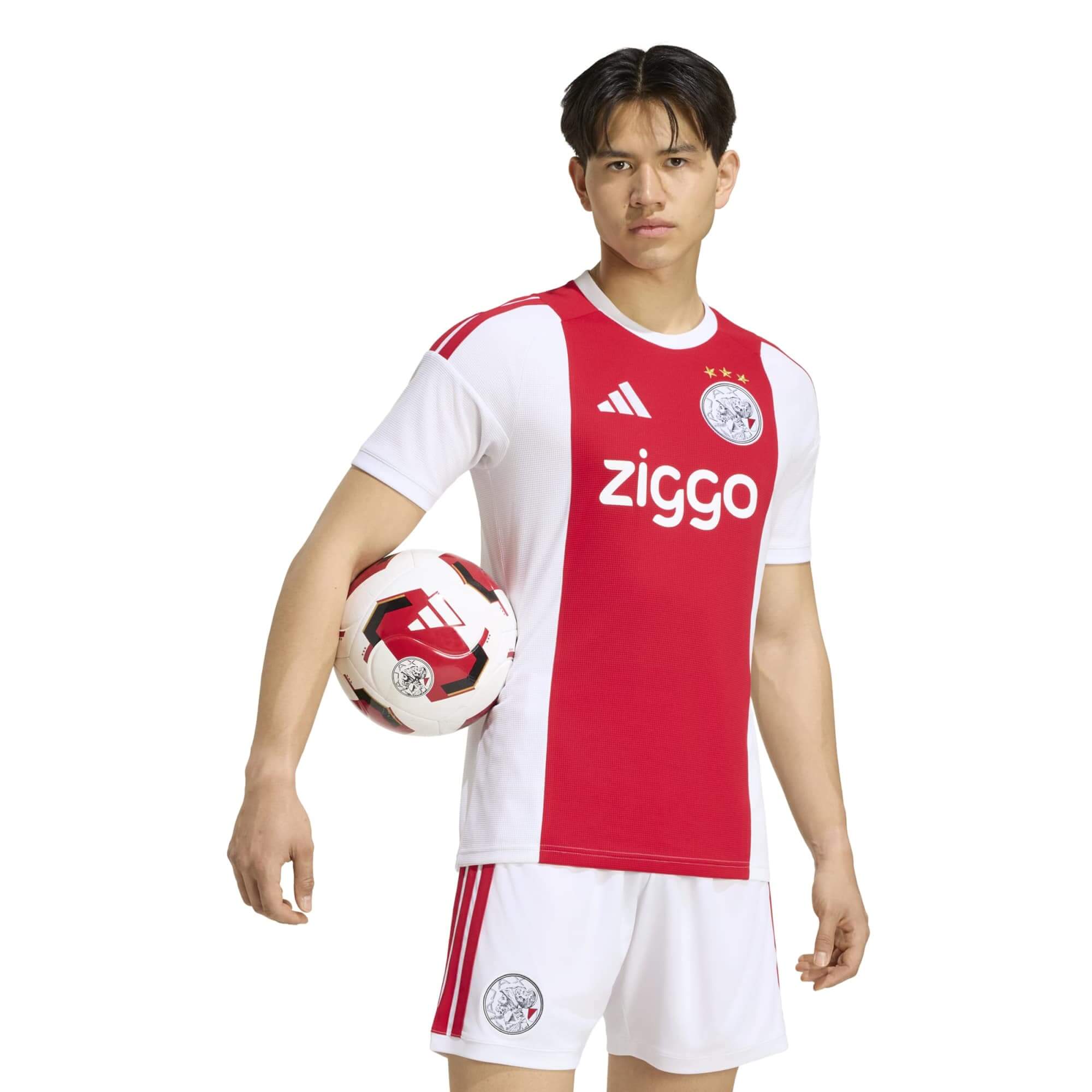 adidas 2026-27 Ajax Men's Stadium Home Soccer Jersey (Model - Front)