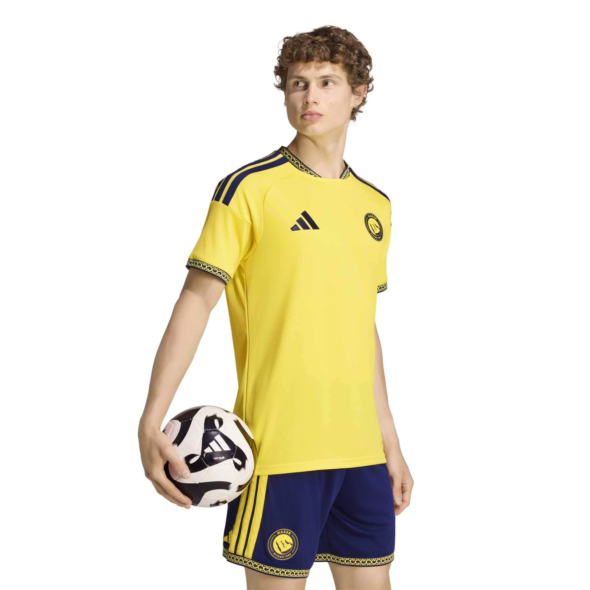 adidas 2026-27 Al Nassr Men's Stadium Home Ronaldo #7 Soccer Jersey (Model - Front)
