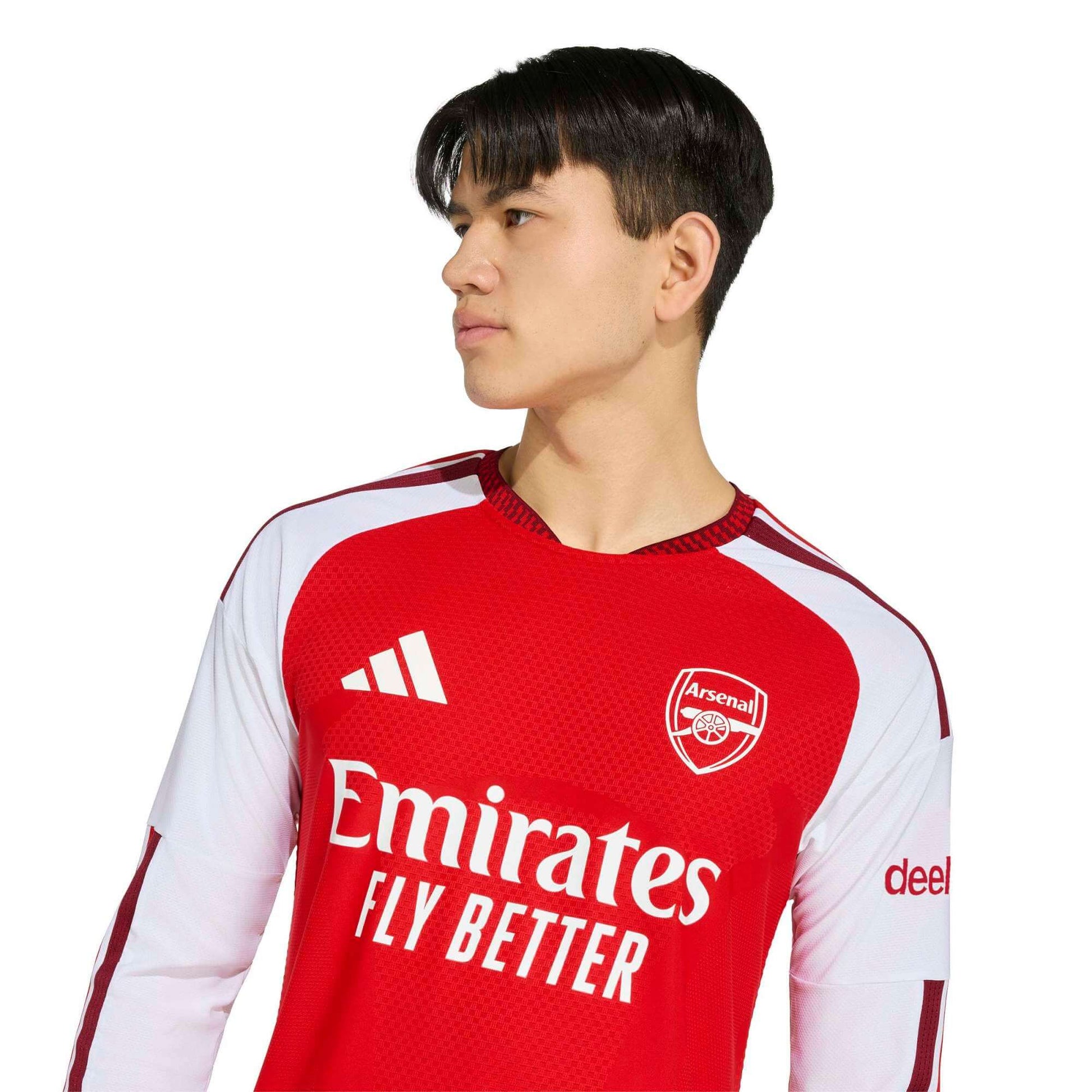 adidas 2026-27 Arsenal Men's Authentic Home Long-Sleeve Soccer Jersey (Detail 1)