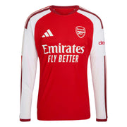adidas 2026-27 Arsenal Men's Authentic Home Long-Sleeve Soccer Jersey (Front)