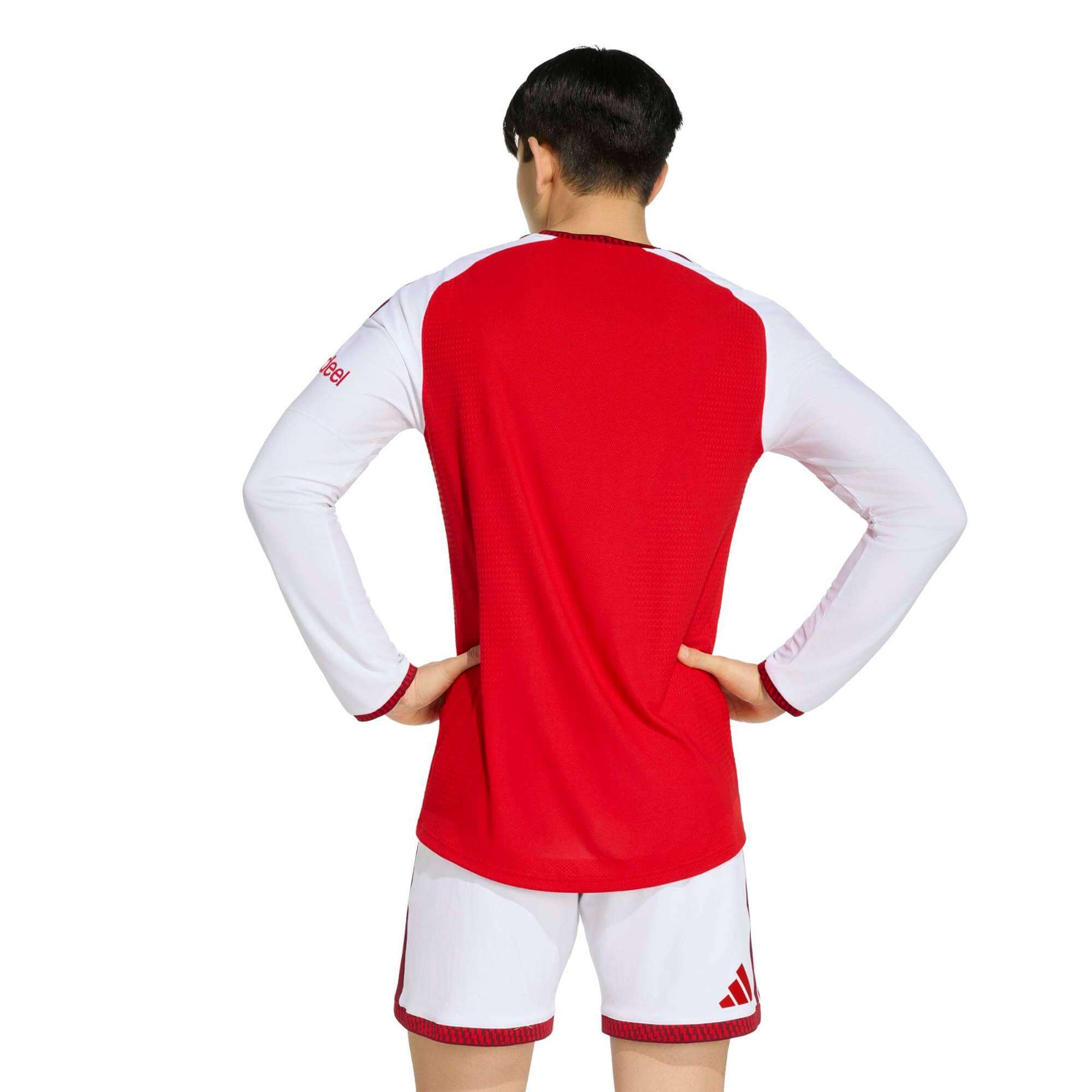 adidas 2026-27 Arsenal Men's Authentic Home Long-Sleeve Soccer Jersey (Model - Back)