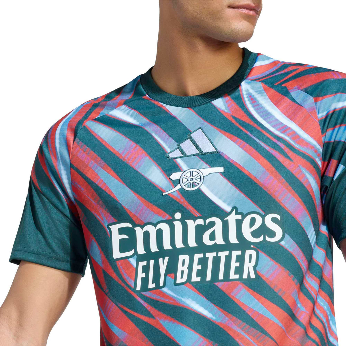 adidas 2026-27 Arsenal Men's Pre-Match Soccer Jersey (Detail 1)