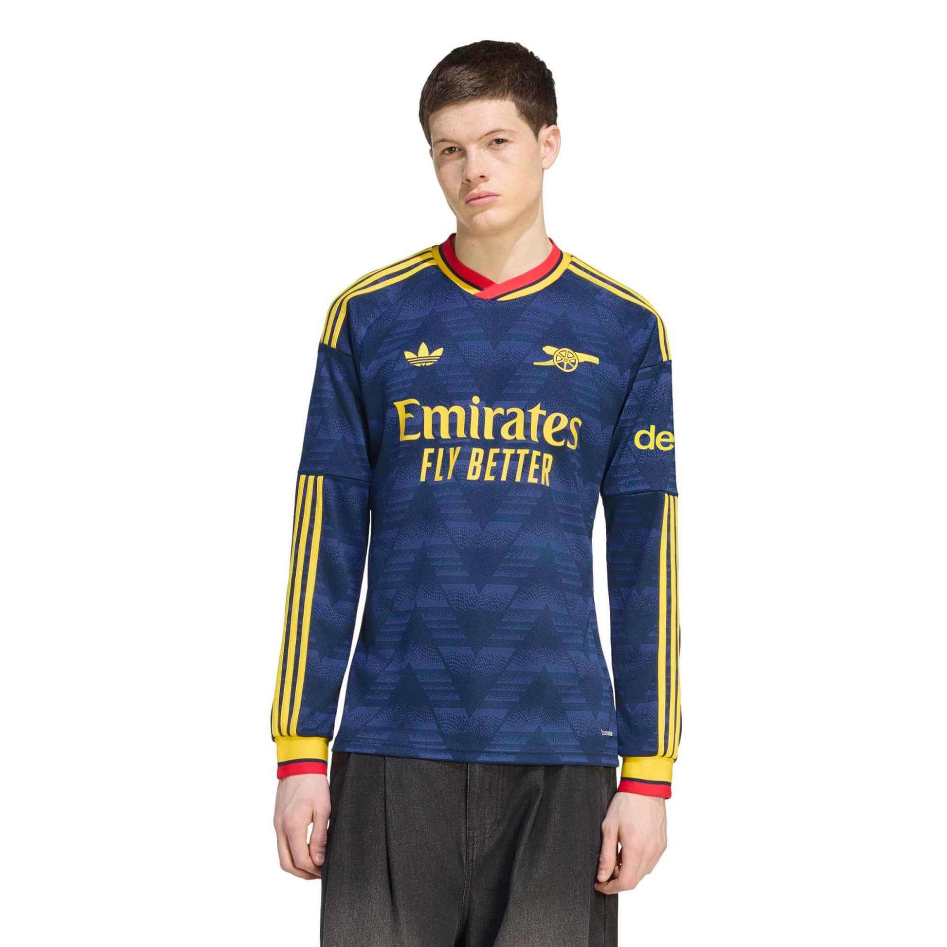 adidas 2026-27 Arsenal Men's Stadium Away Long-Sleeve Soccer Jersey (Model - Front)