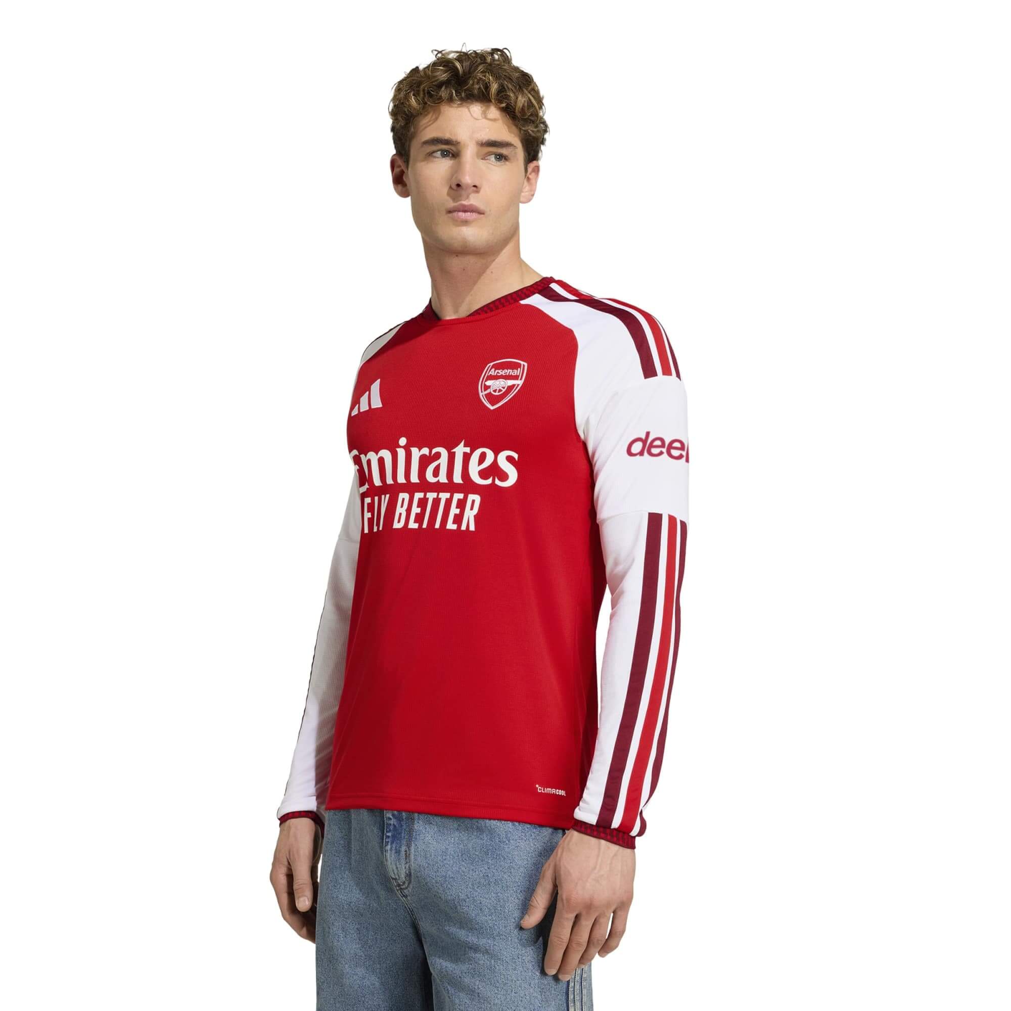adidas 2026-27 Arsenal Men's Stadium Home Long-Sleeve Soccer