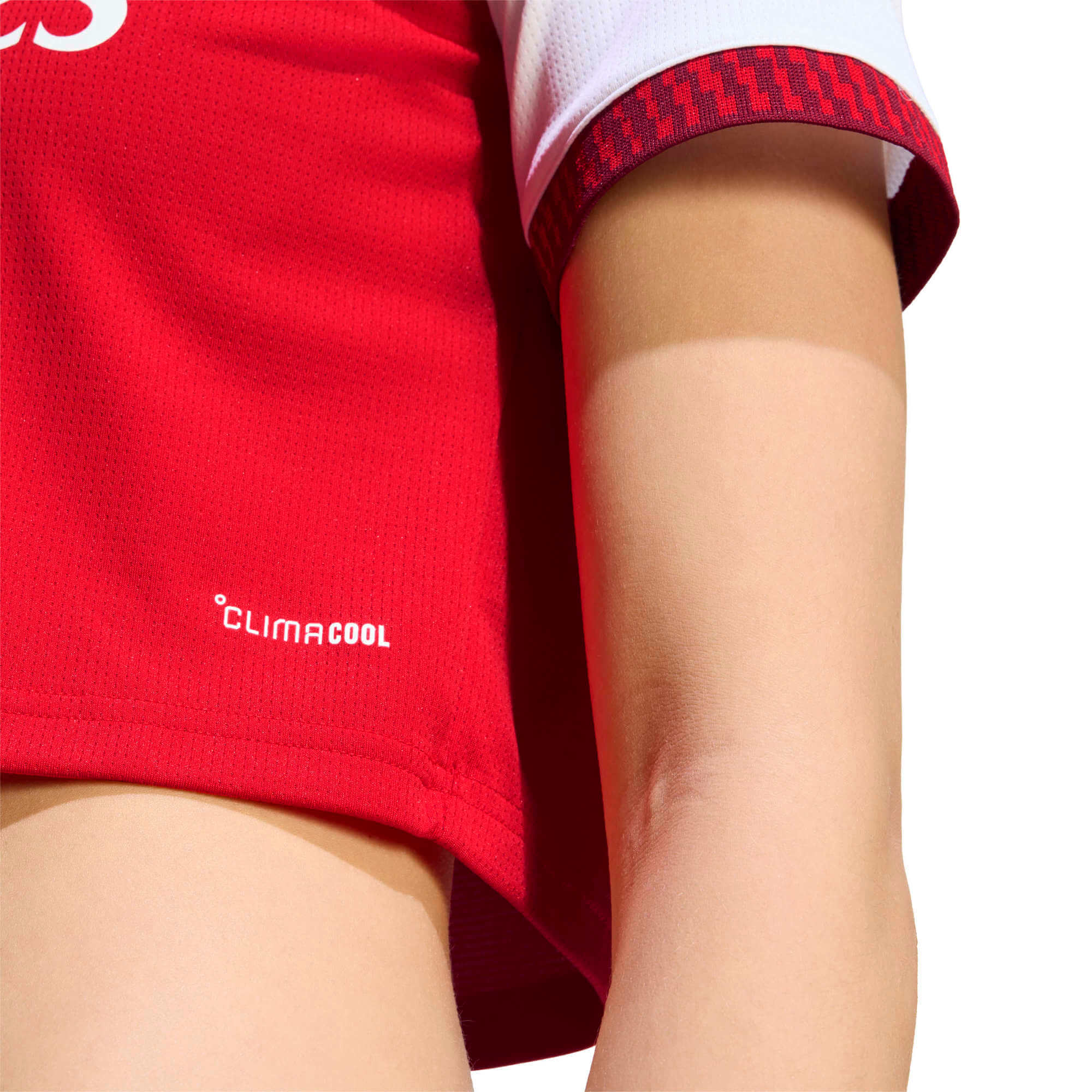 adidas 2026-27 Arsenal Women's Stadium Home Cropped Soccer Jersey (Detail 2)