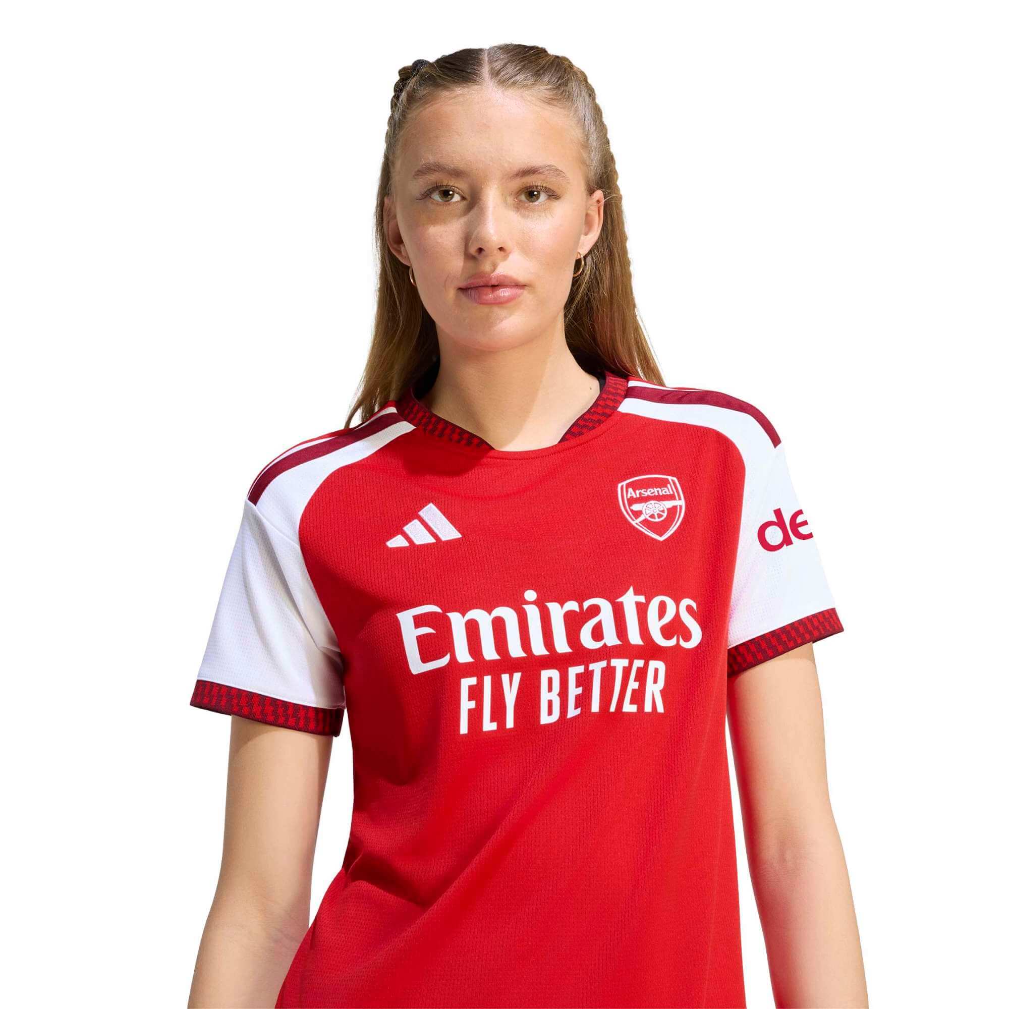 adidas 2026-27 Arsenal Women's Stadium Home Soccer Jersey (Detail 1)