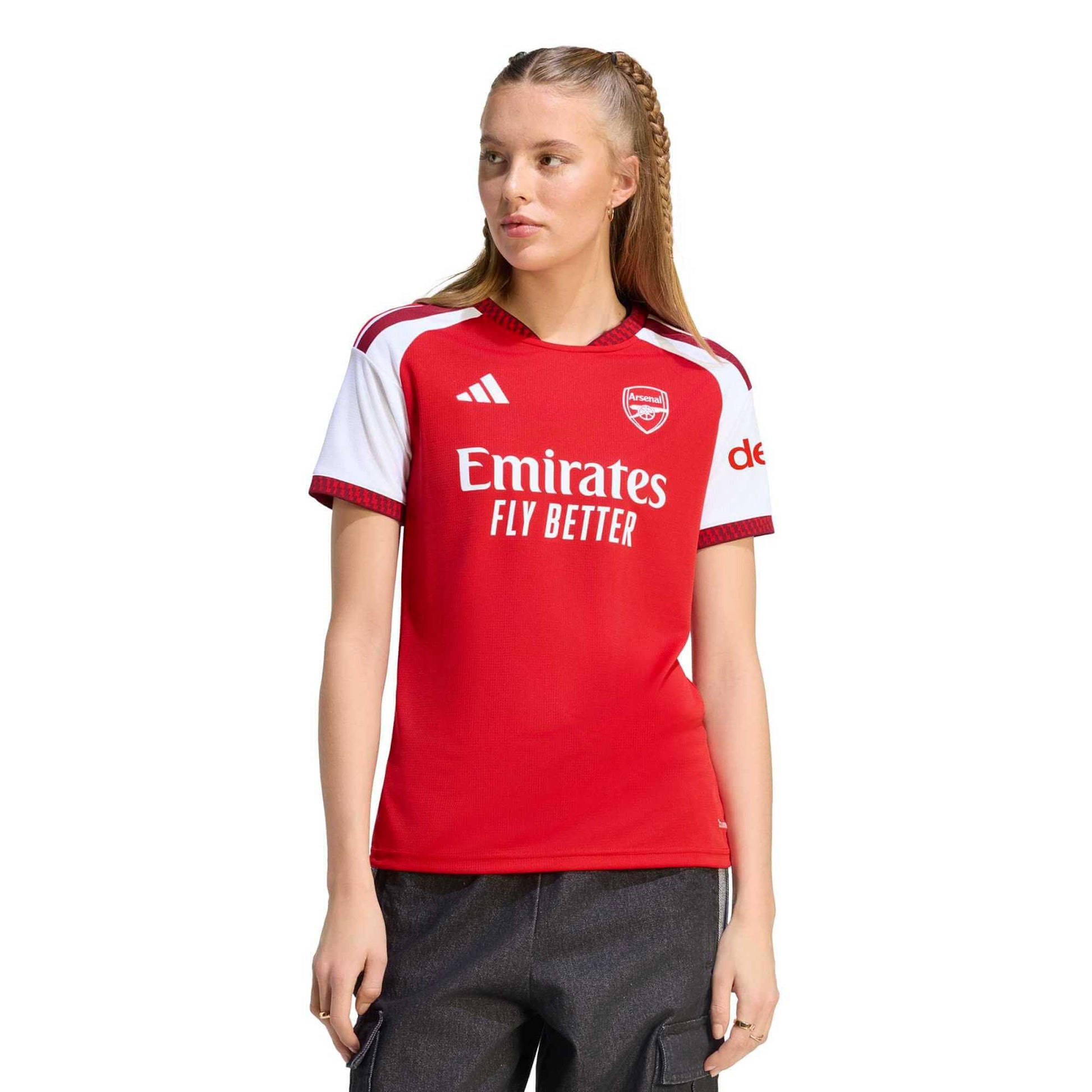 adidas 2026-27 Arsenal Women's Stadium Home Soccer Jersey (Model - Front)