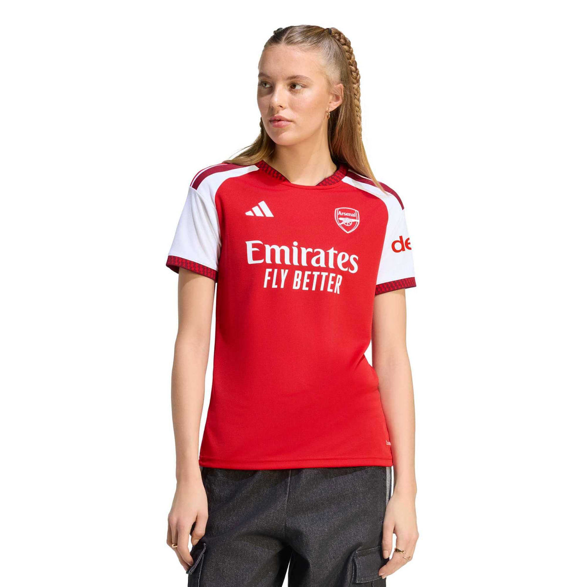 adidas 2026-27 Arsenal Women's Stadium Home Soccer Jersey (Model - Front)