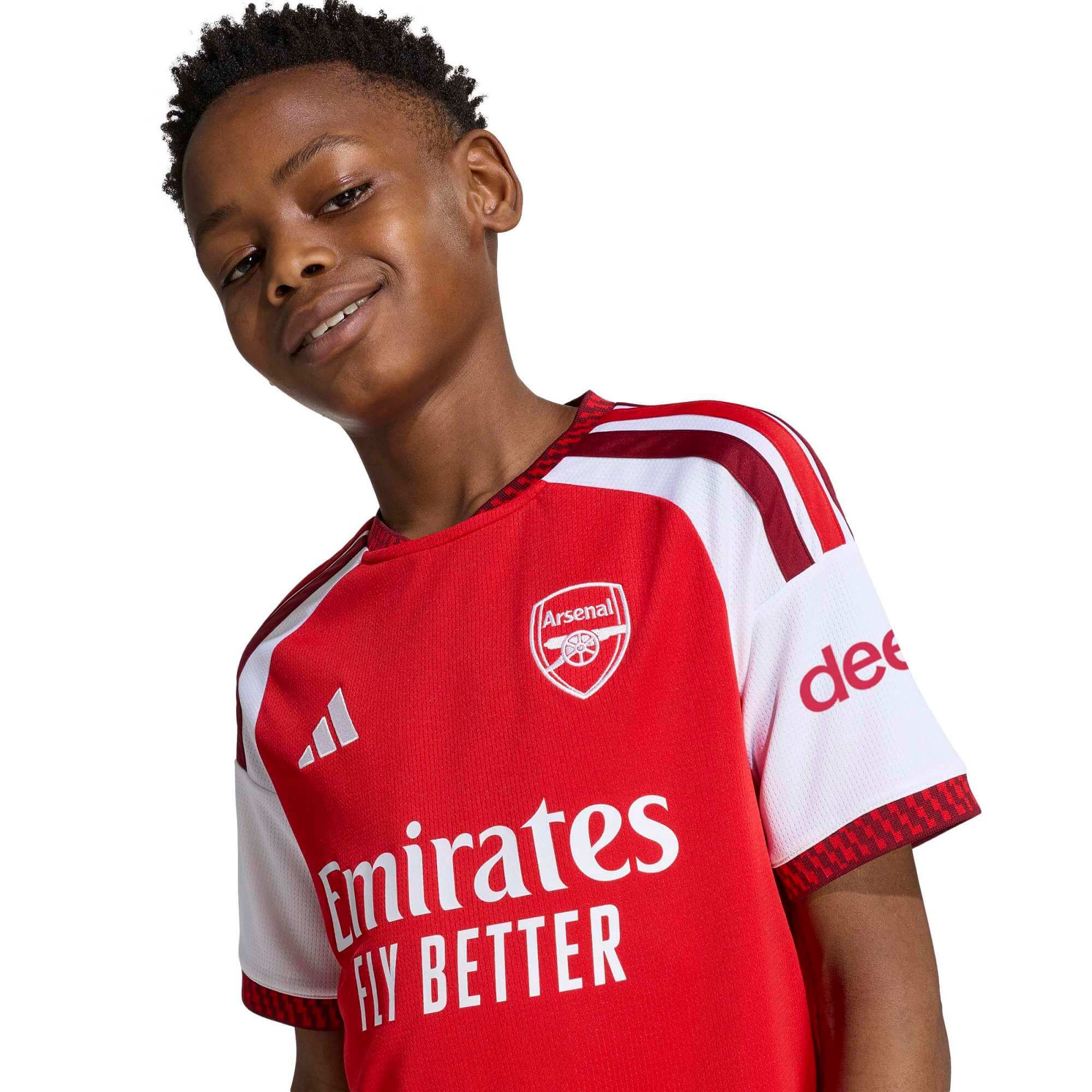 adidas 2026-27 Arsenal Youth Home Soccer Jersey (Detail 1)