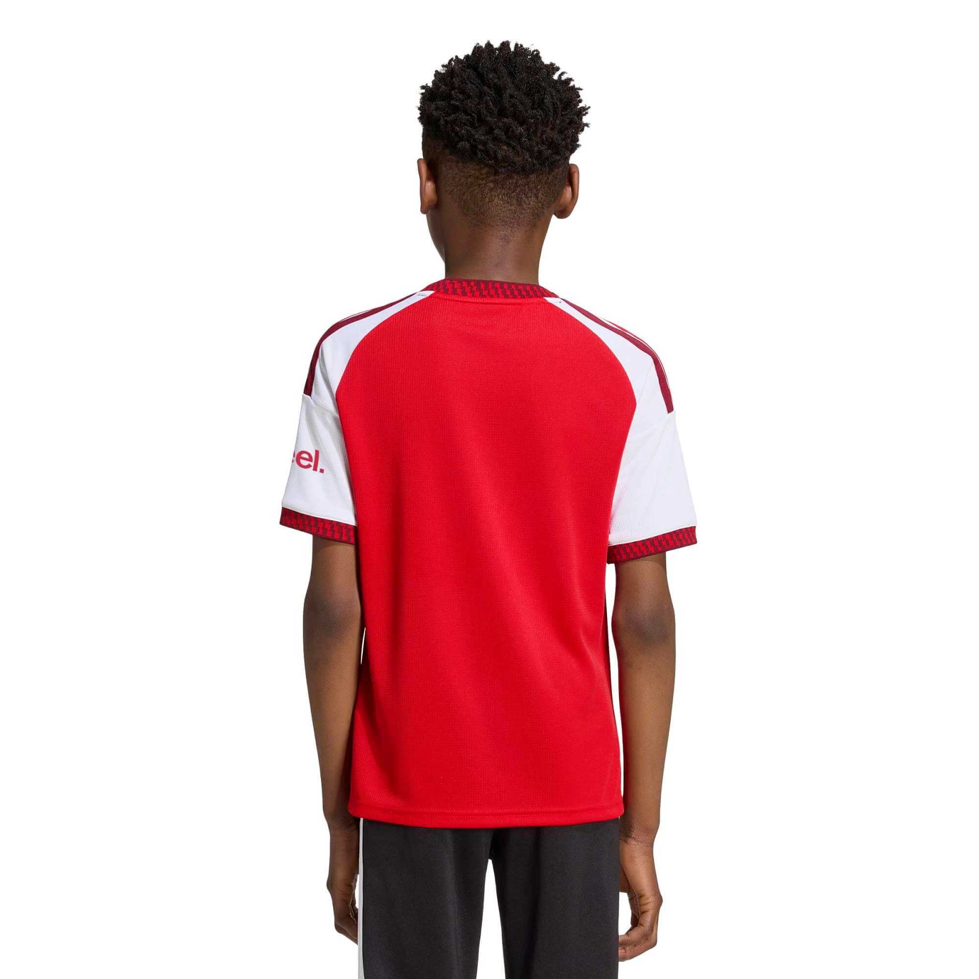 adidas 2026-27 Arsenal Youth Home Soccer Jersey (Model - Back)