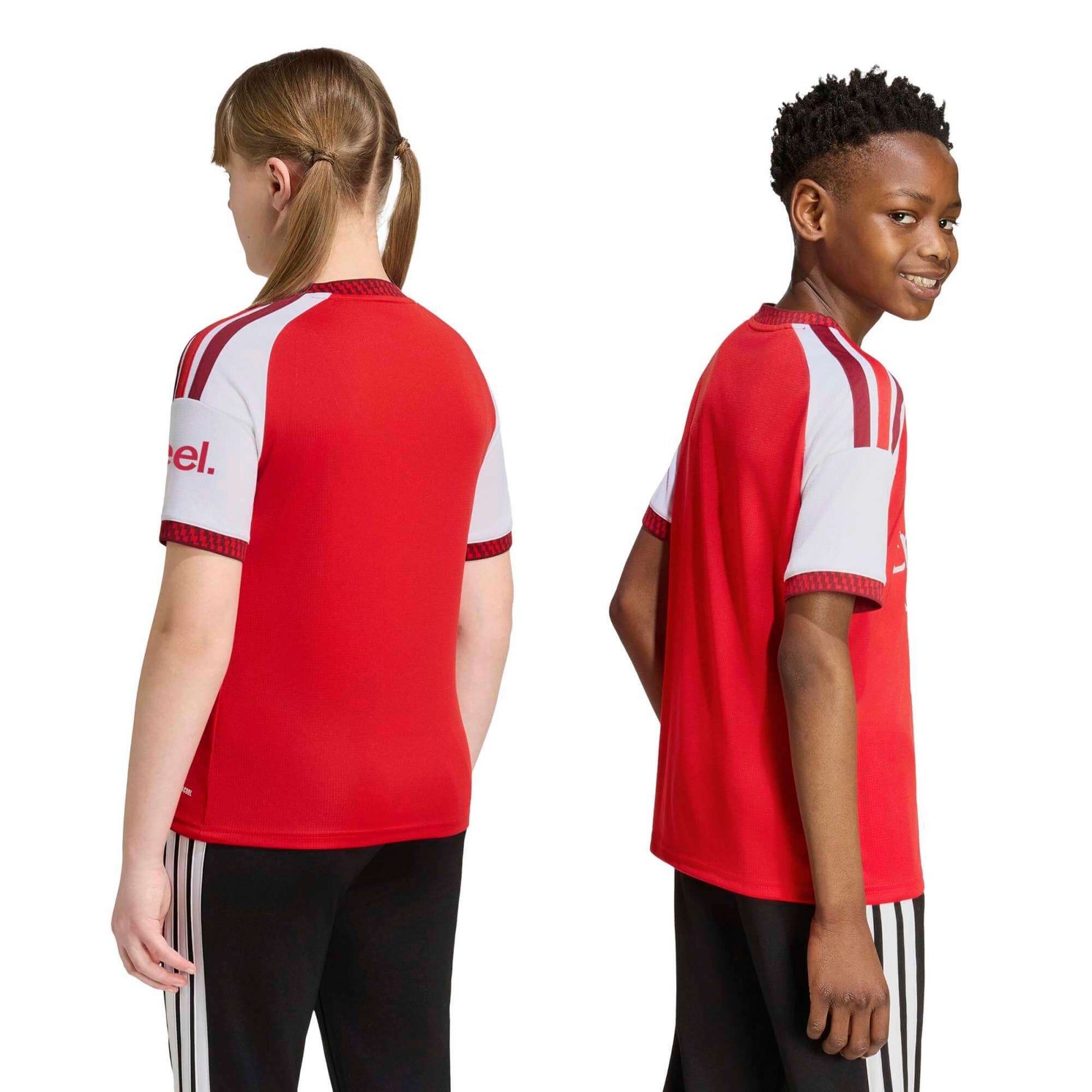 adidas 2026-27 Arsenal Youth Home Soccer Jersey (Models - Back)