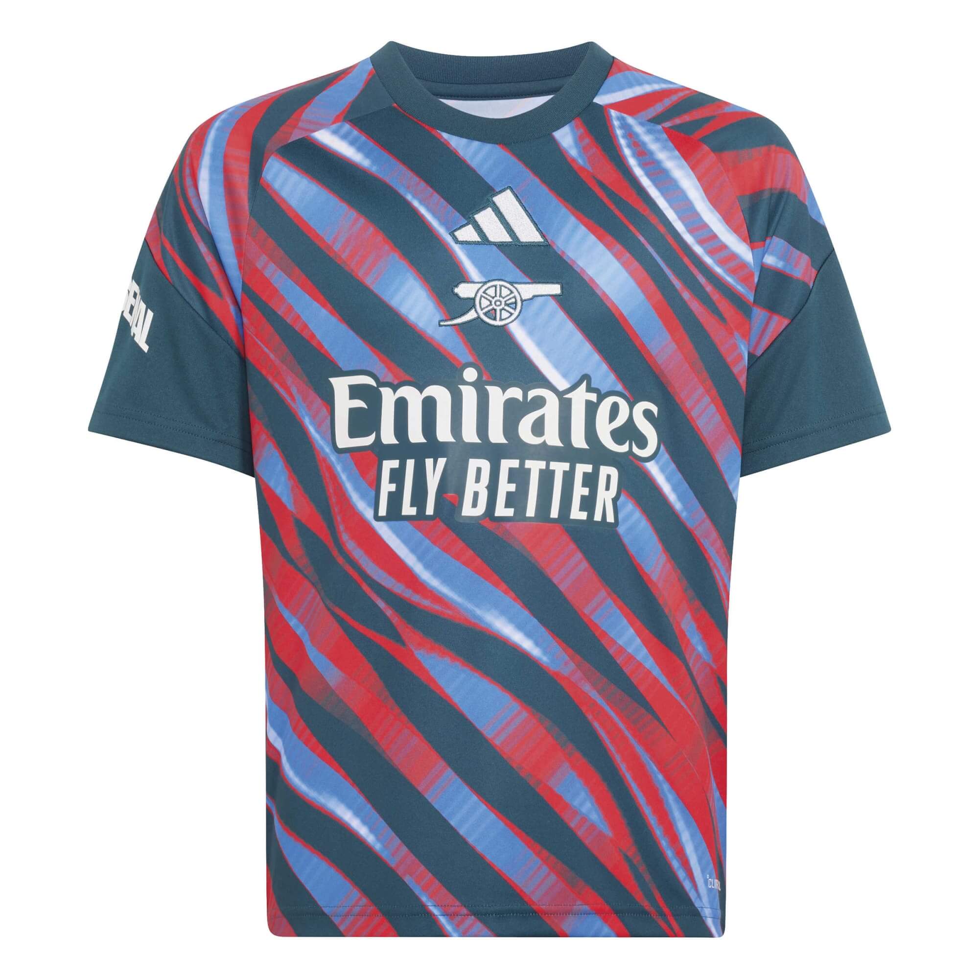 adidas 2026-27 Arsenal Youth Pre-Match Soccer Jersey (Front)