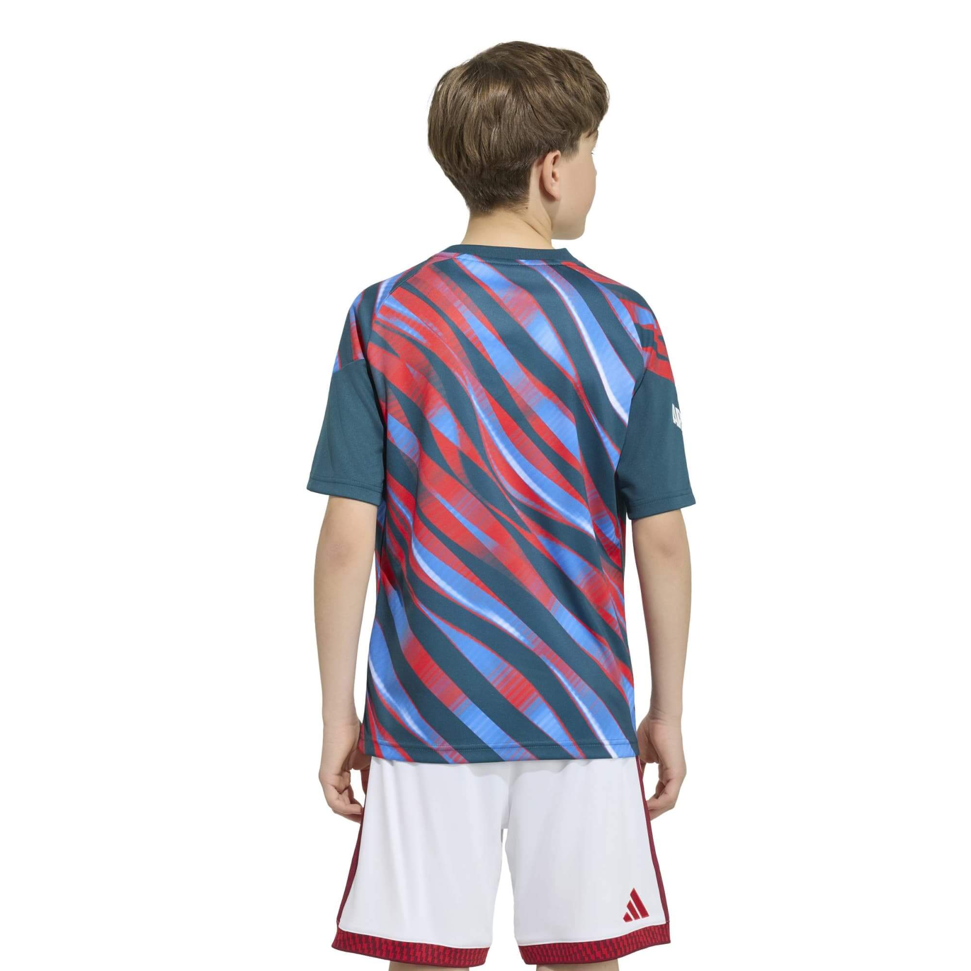 adidas 2026-27 Arsenal Youth Pre-Match Soccer Jersey (Model - Back)