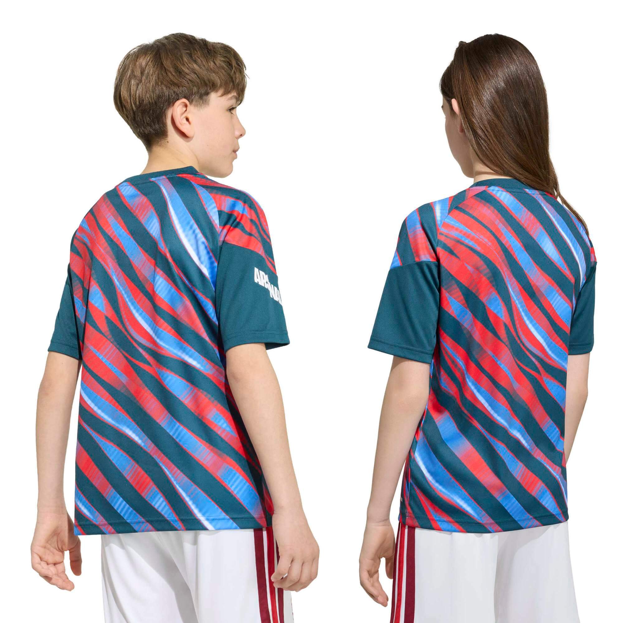 adidas 2026-27 Arsenal Youth Pre-Match Soccer Jersey (Models - Back)