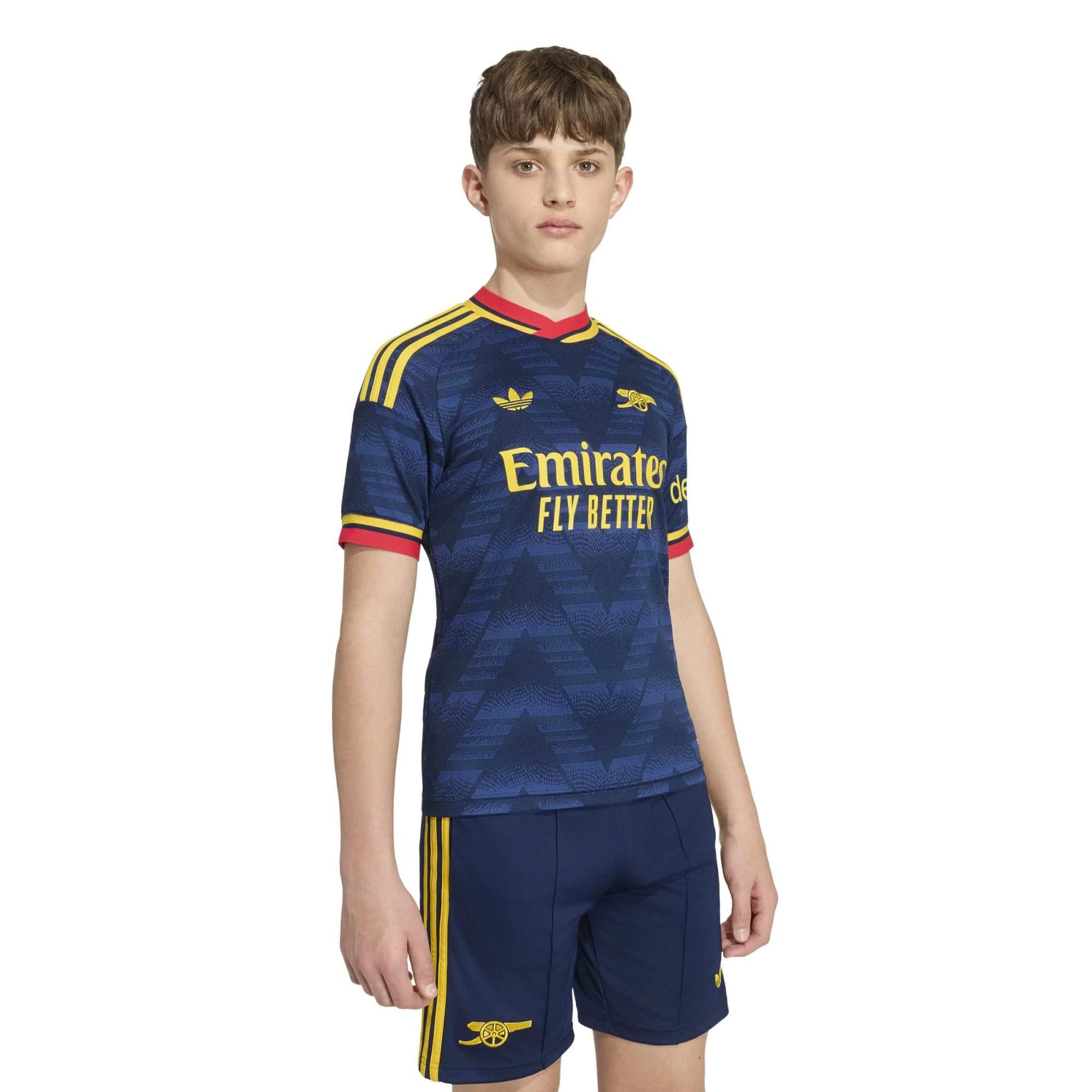 adidas 2026-27 Arsenal Youth Stadium Away Soccer Jersey (Model - Front)