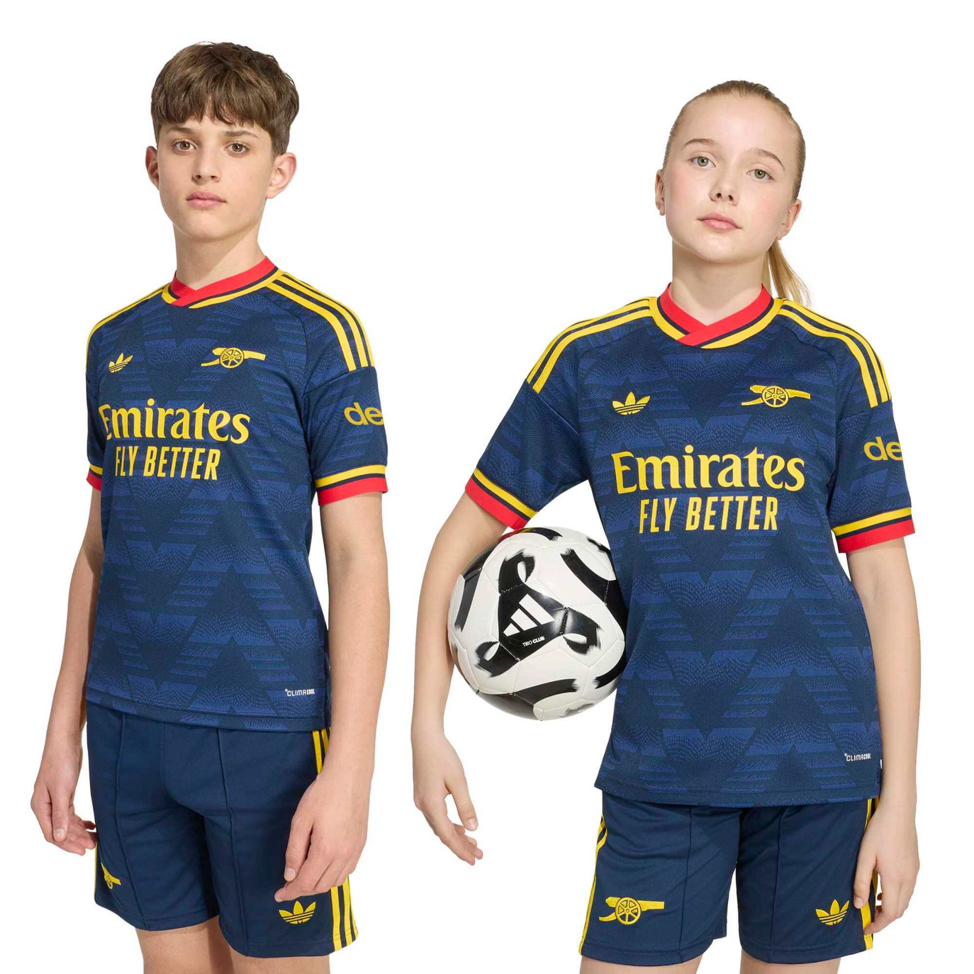 adidas 2026-27 Arsenal Youth Stadium Away Soccer Jersey (Models - Front)