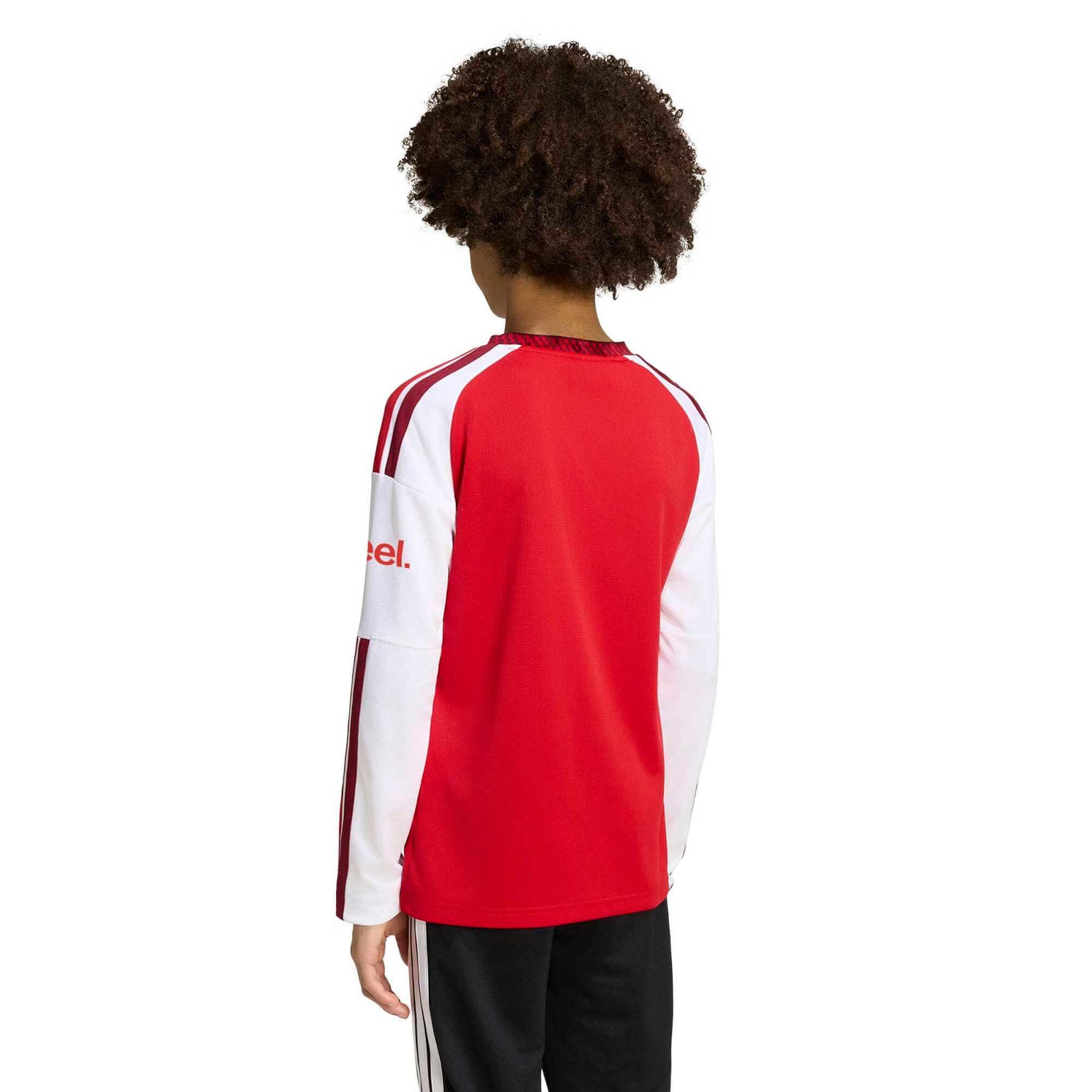 adidas 2026-27 Arsenal Youth Stadium Home Long-Sleeve Soccer Jersey (Model - Back)