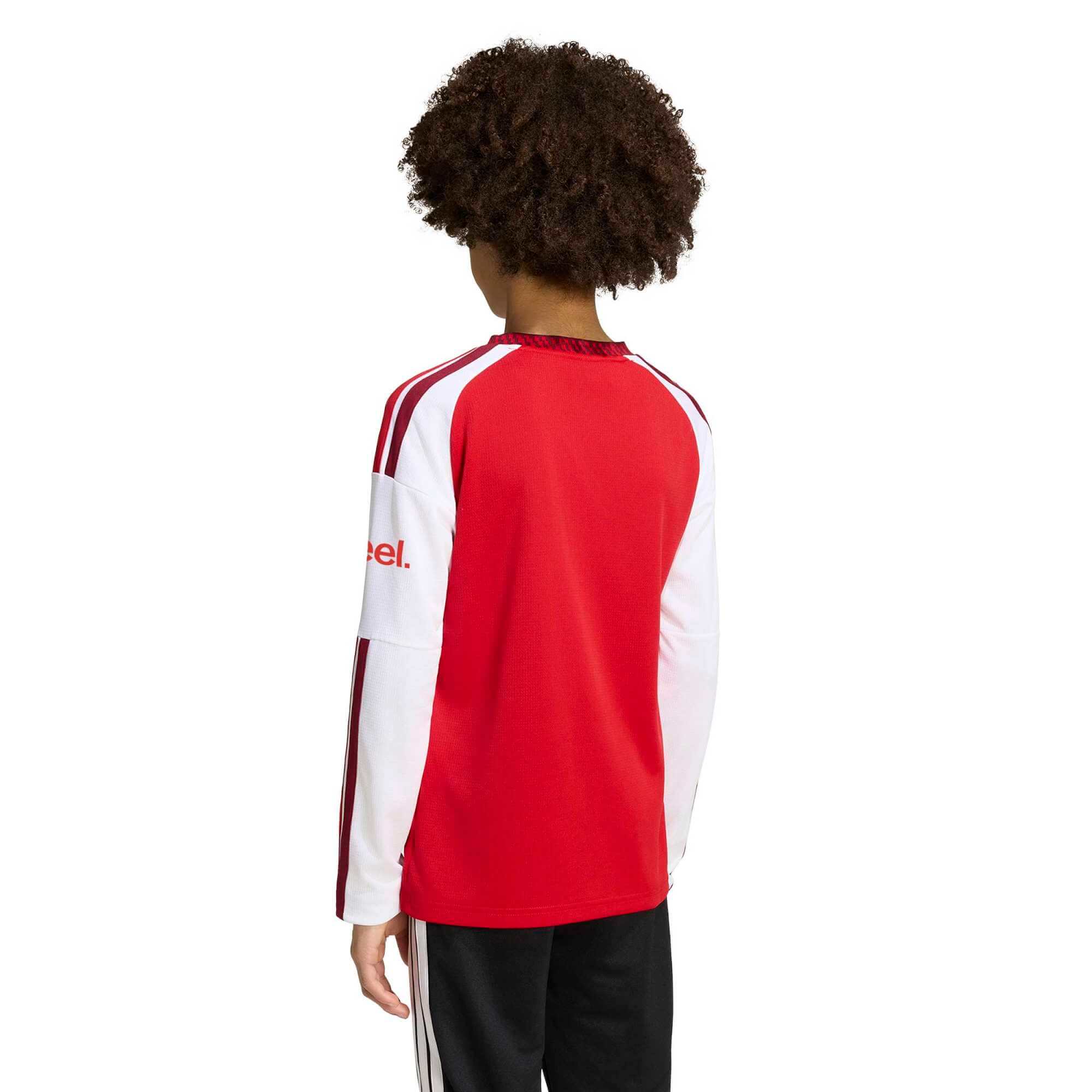 adidas 2026-27 Arsenal Youth Stadium Home Long-Sleeve Soccer Jersey (Model - Back)